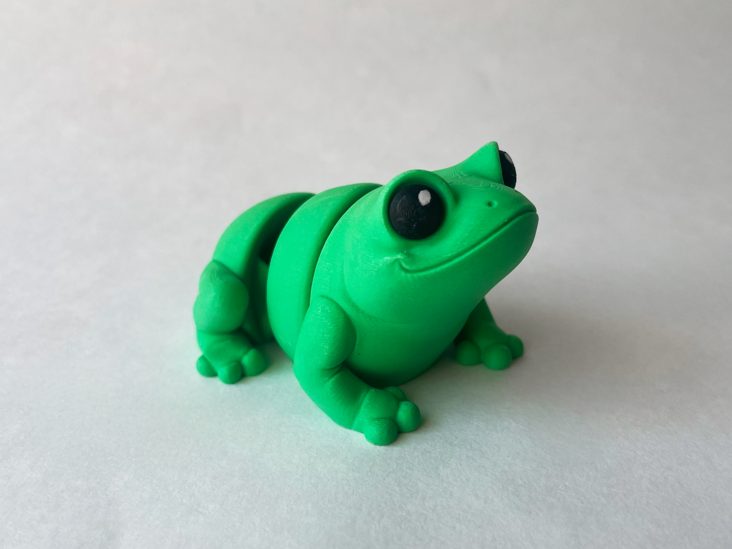 Classic Green Frog Flexi Toy Figurine for Tactile Learning Play!
