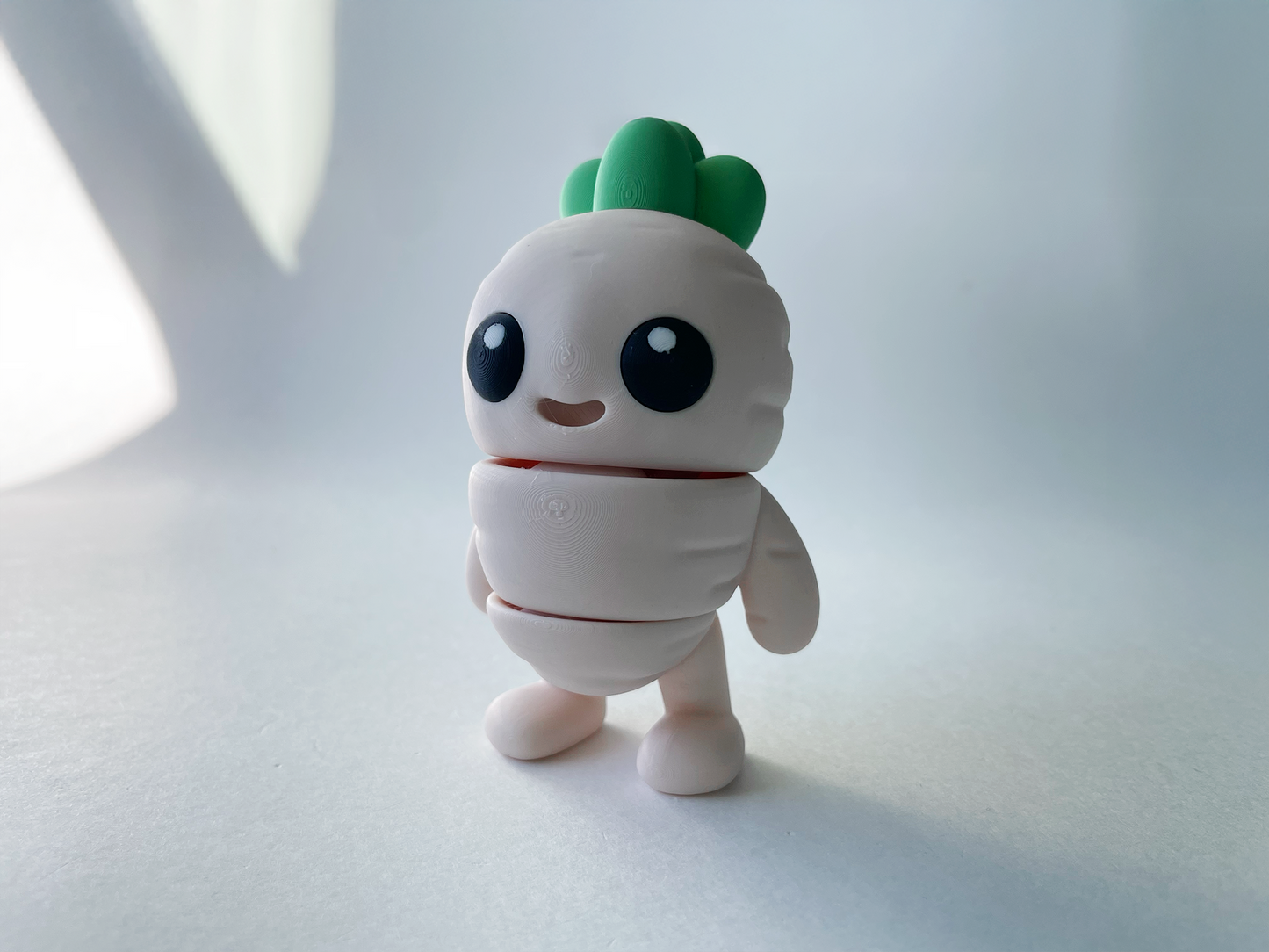 Beige Carrot Guy Premium Toy for Pretend, Tactile, Veggie STEM Learning and Play