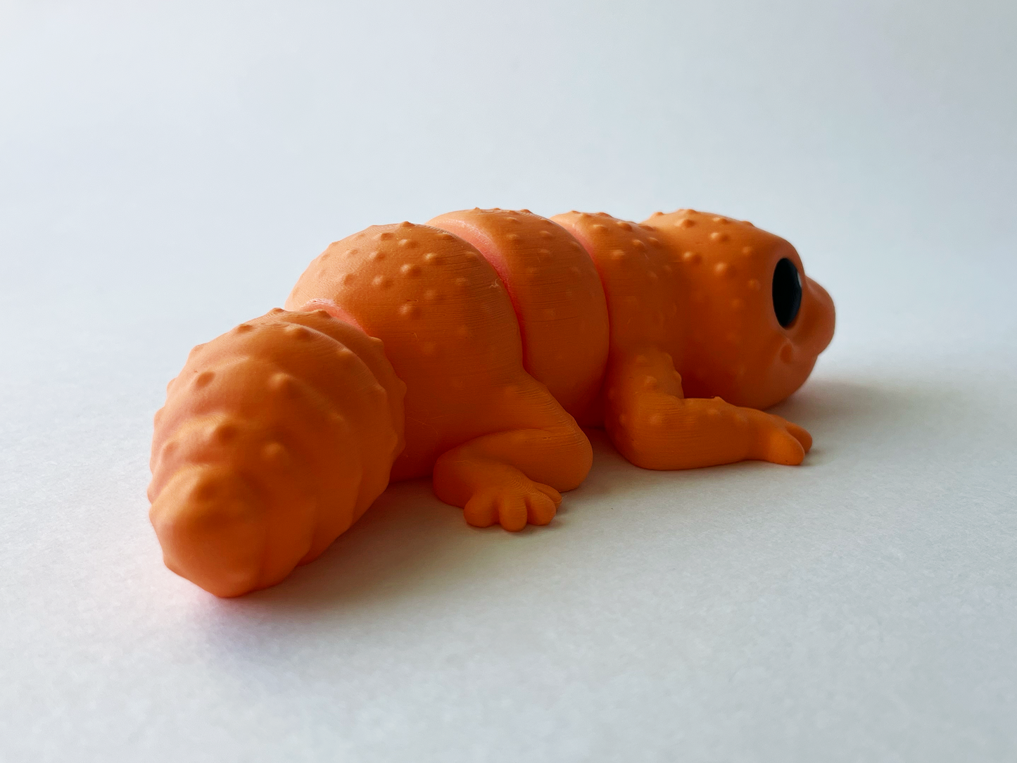 Orange Desert Gecko Fidget Toy for Pretend Play and STEM Learning