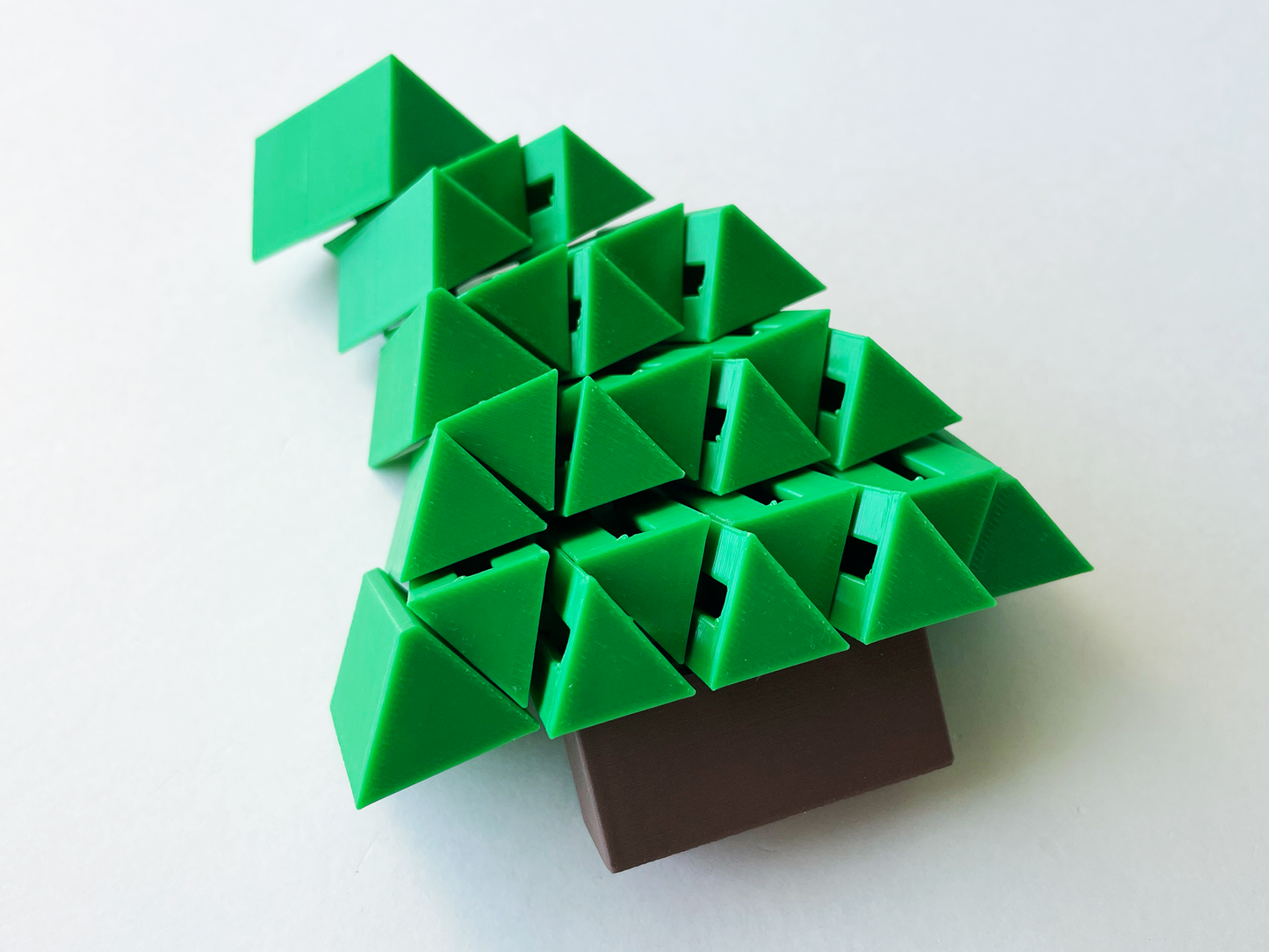 Set of 2 Christmas Pine Tree Fidget Toys- One Large & One Small for Pretend Tactile Play