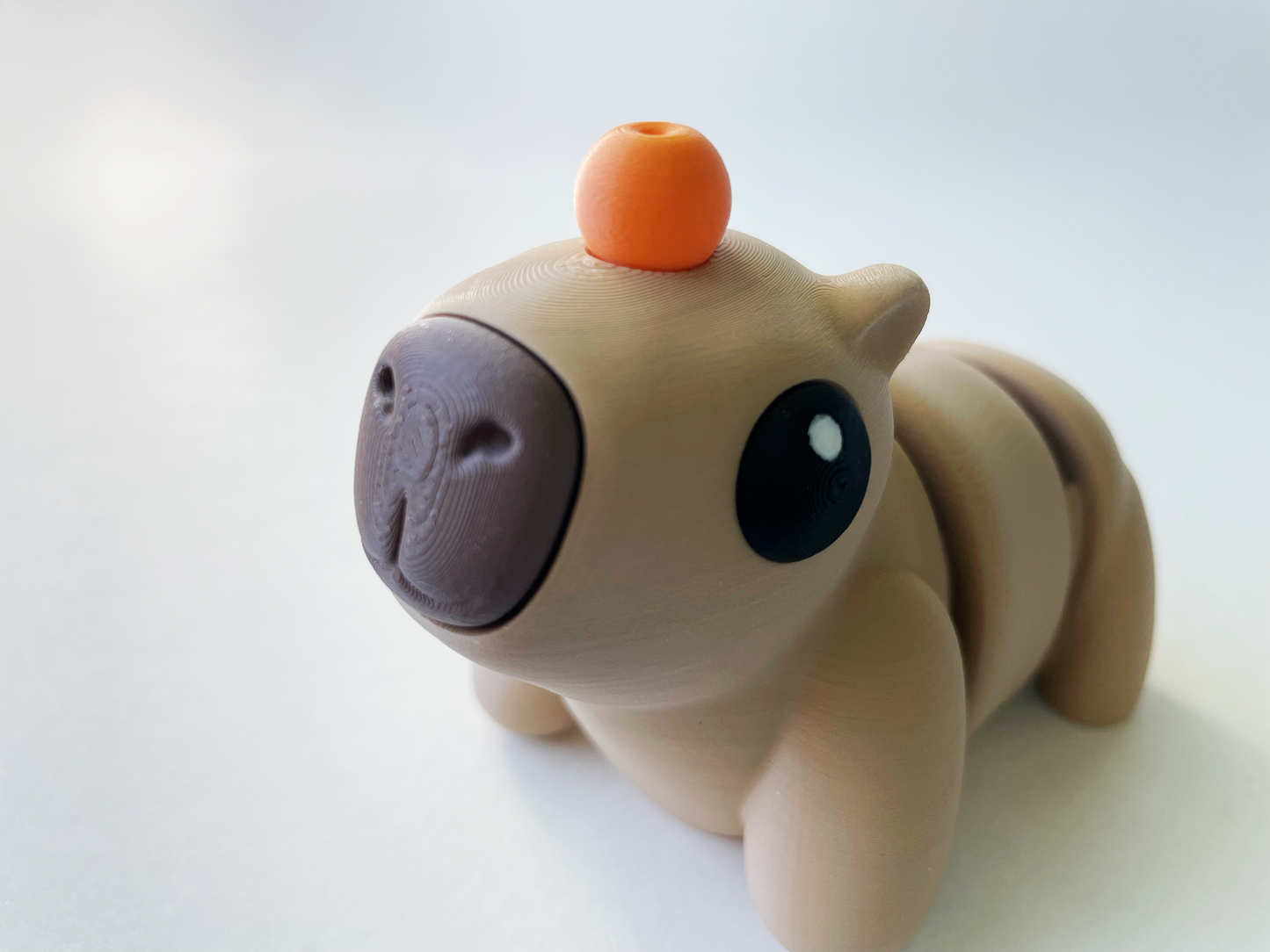 Latte Brown Capybara Fidget Toy for Pretend Play and STEM Learning for Kids