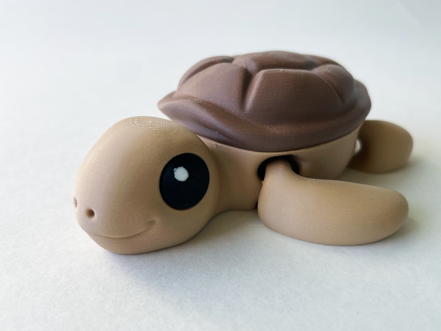 Baby Brown Turtle Premium Toy for Fun Marine Animal Pretend Play and Tactile STEM Learning