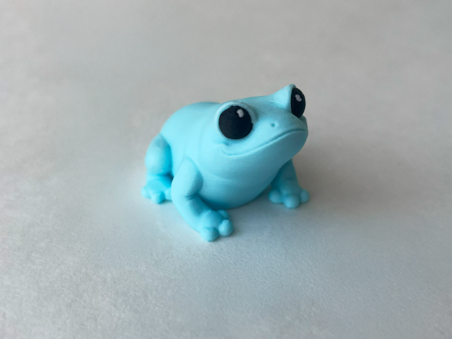 Baby Blue Frog Flexi Toy Figurine for Tactile Learning Play!