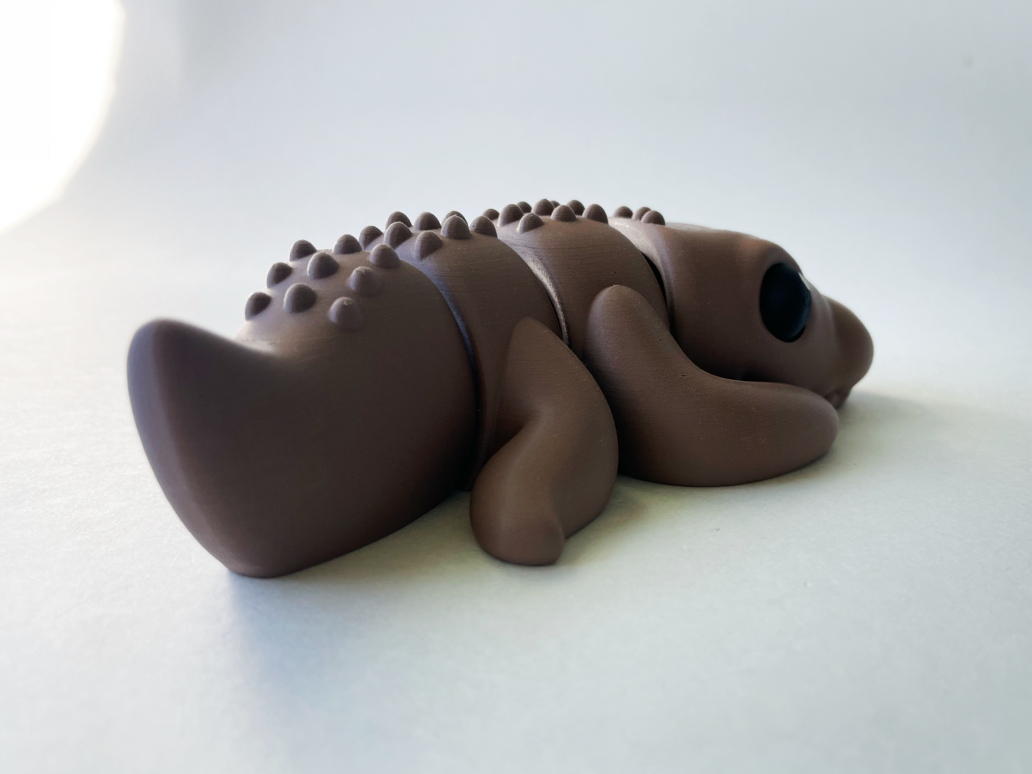 Brown Crocodile Premium Large Toy for Tactile Safari Lovers Pretend Play Toy for STEM Learning Kids