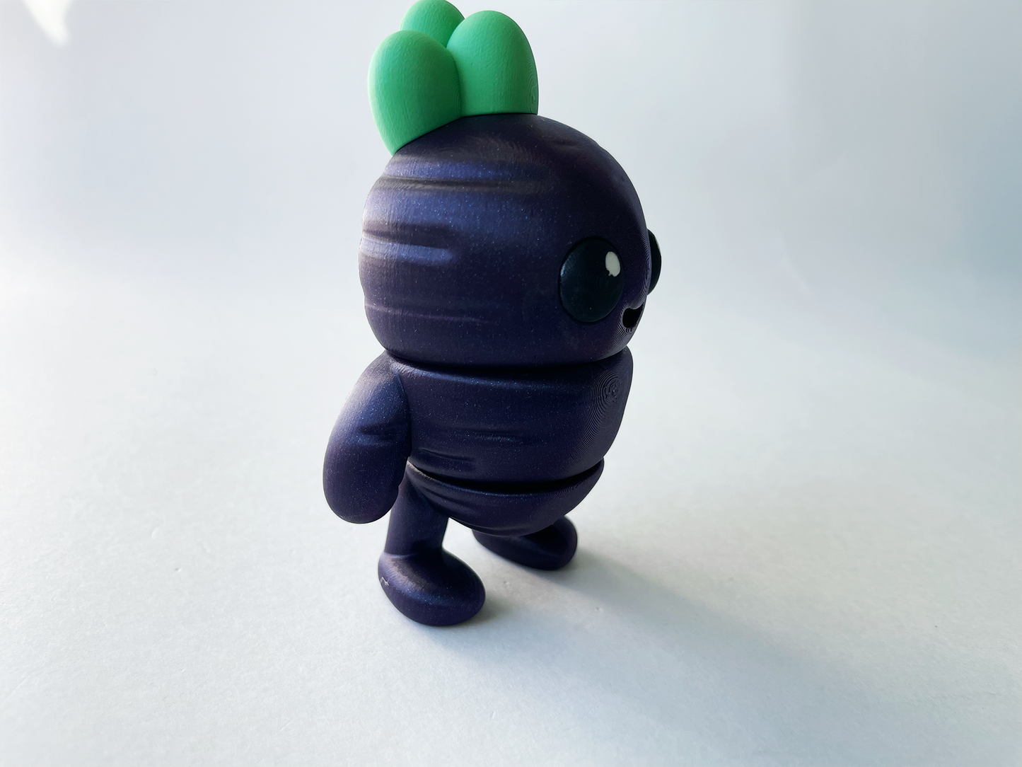 Sparkle Purple Carrot Guy Premium Toy for Pretend, Tactile, Veggie STEM Learning and Play