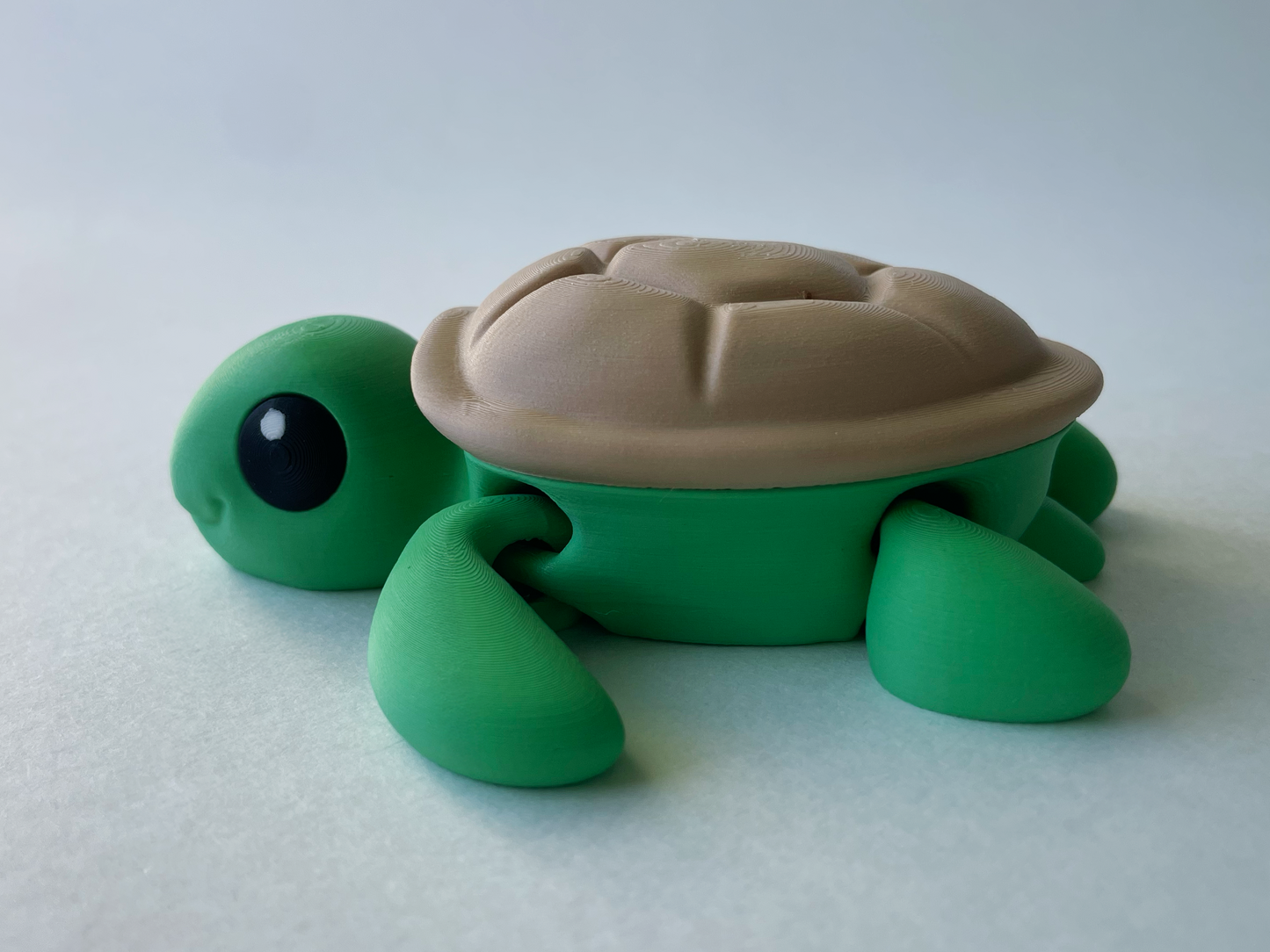 Baby Green Turtle Premium Toy for Fun Marine Animal Pretend Play and Tactile STEM Learning