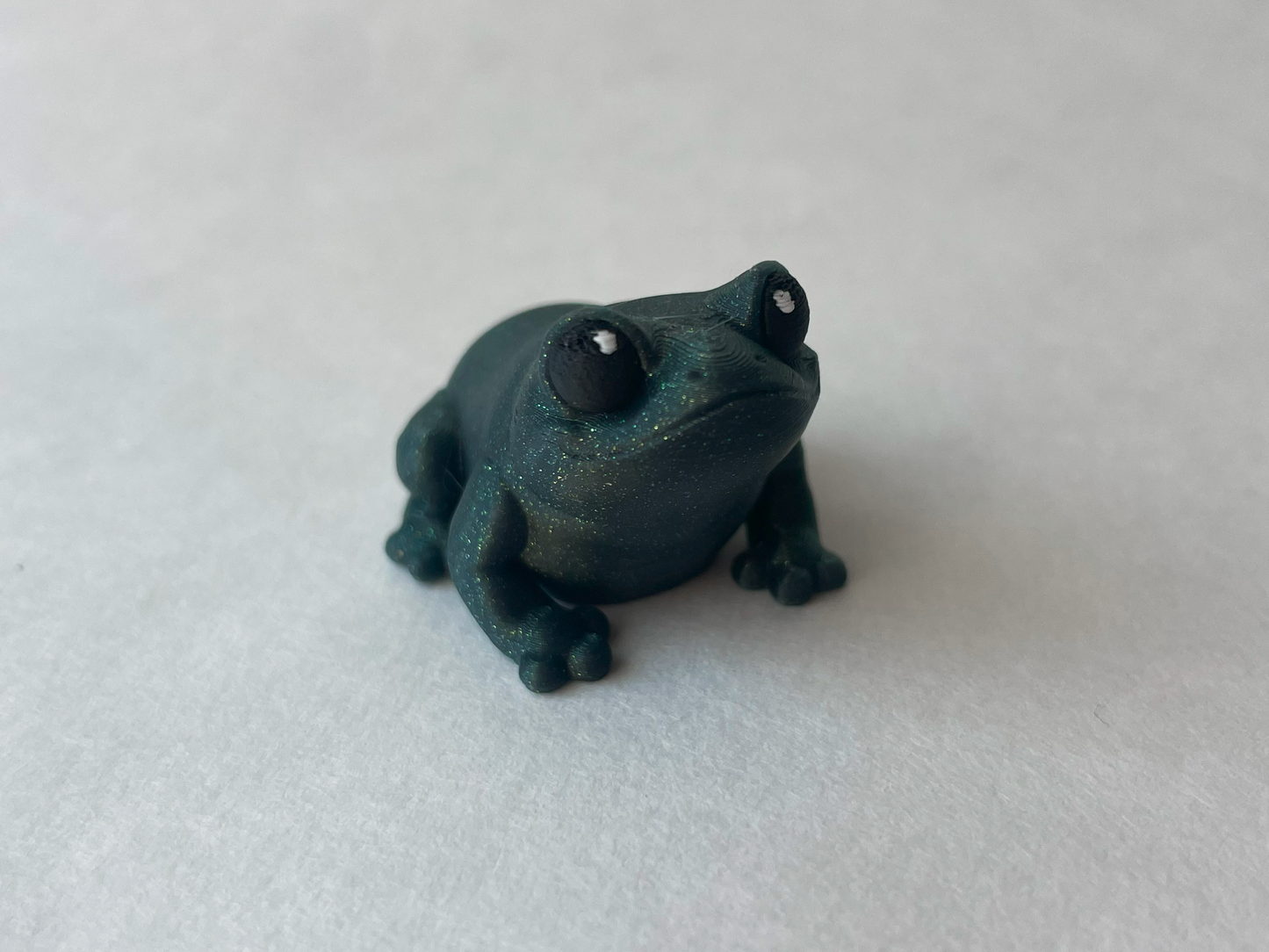 Galaxy Green Frog Flexi Toy Figurine for Decor and Play!