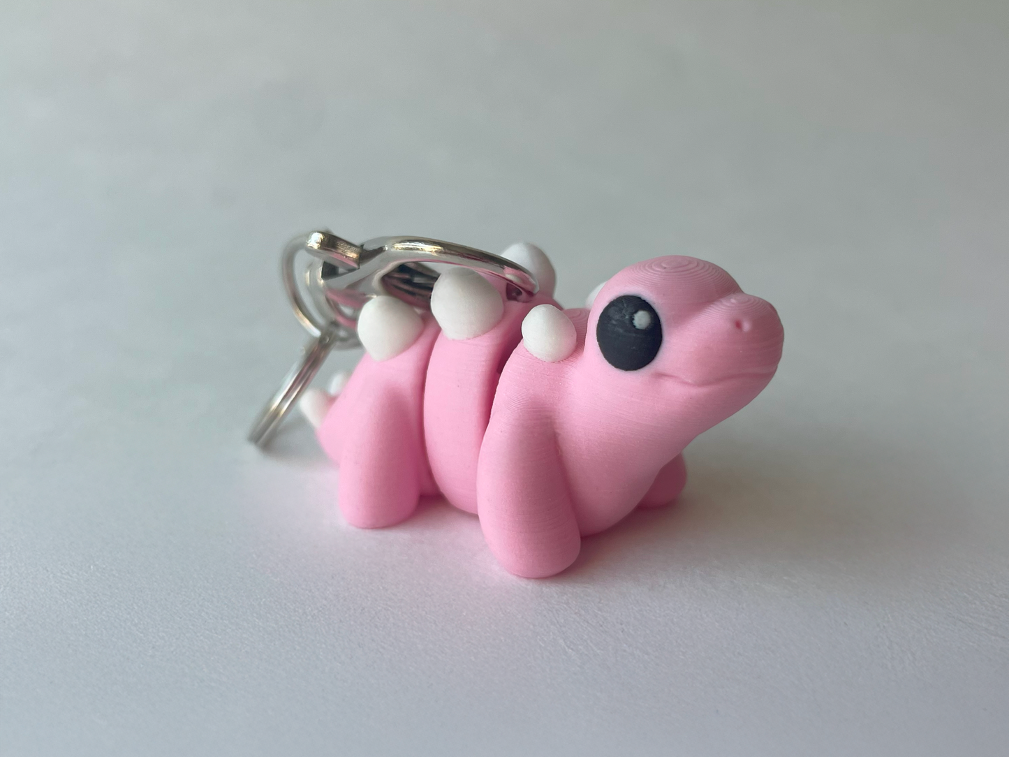 Kawaii Pink Stegosaurus Dinosaur Flexi Toy Figurine for STEM Learning Play!