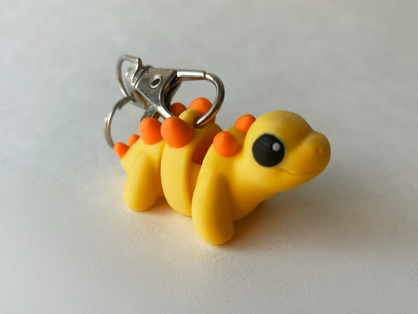 Sunny Yellow Stegosaurus Dinosaur Flexi Toy Figurine for STEM Learning Play!