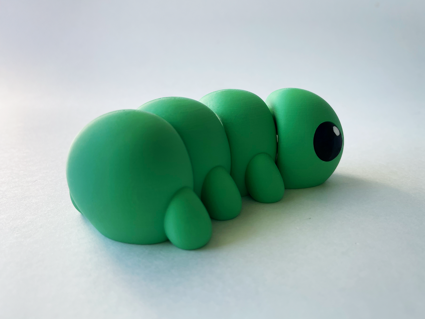 Green Caterpillar Premium Toy for Pretend, Tactile, Insect STEM Learning and Play