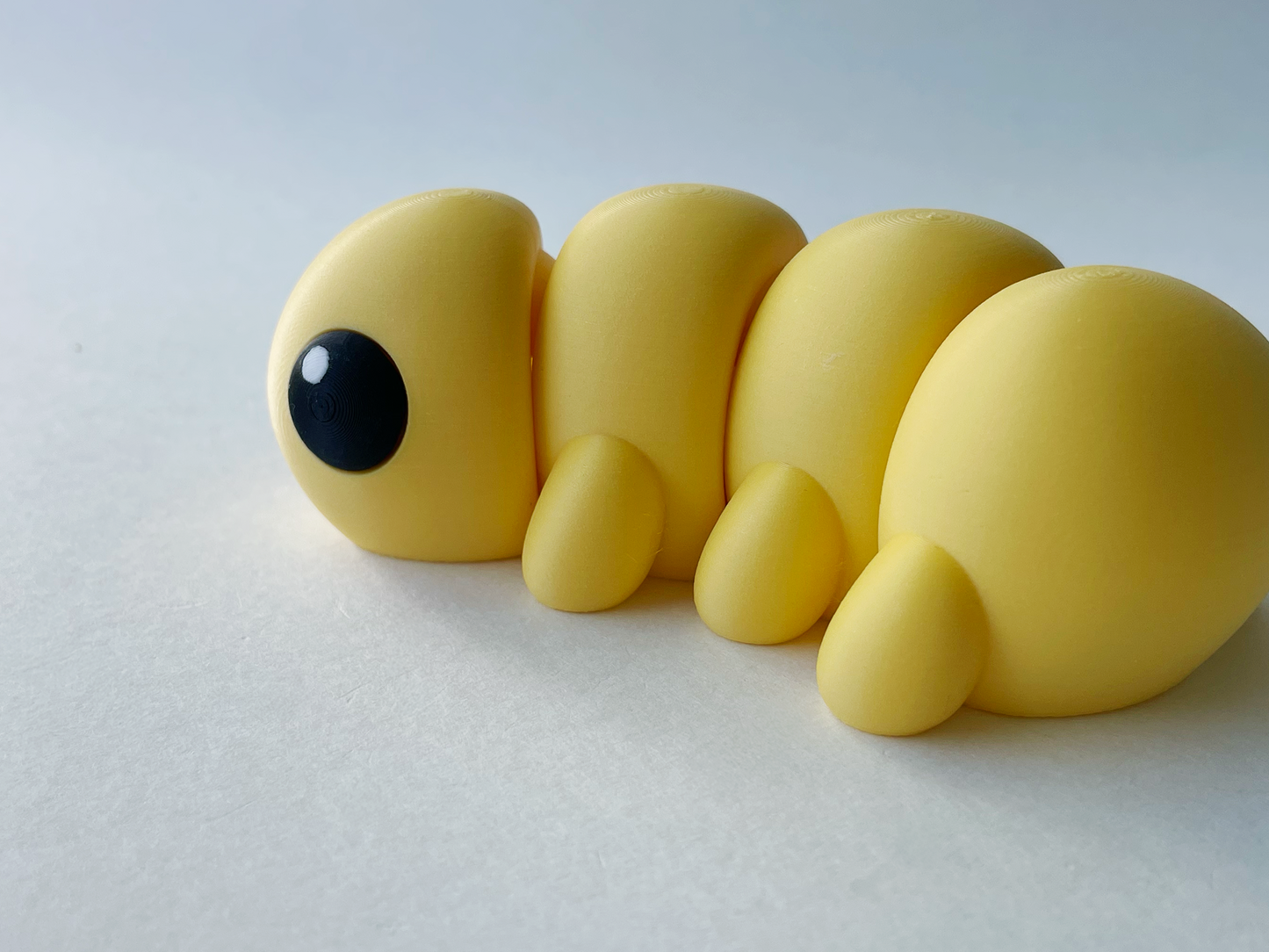 Yellow Caterpillar Premium Toy for Pretend, Tactile, Insect STEM Learning and Play