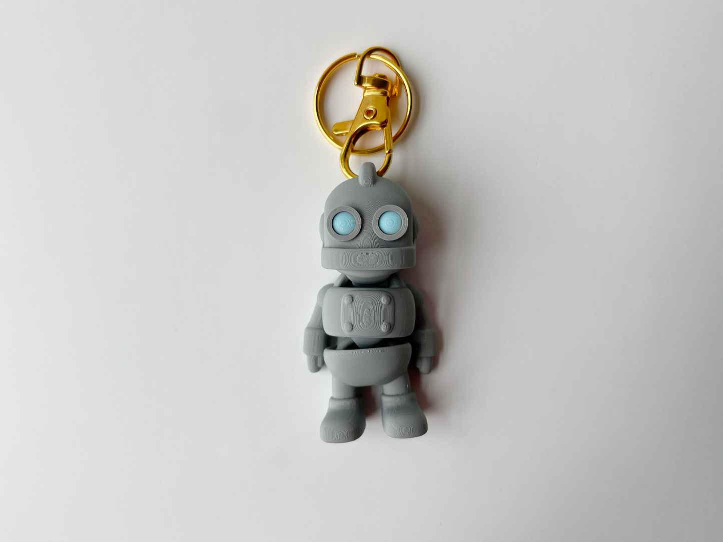Classic Grey Iron Giant Robot Flexi 3D Printed Toy