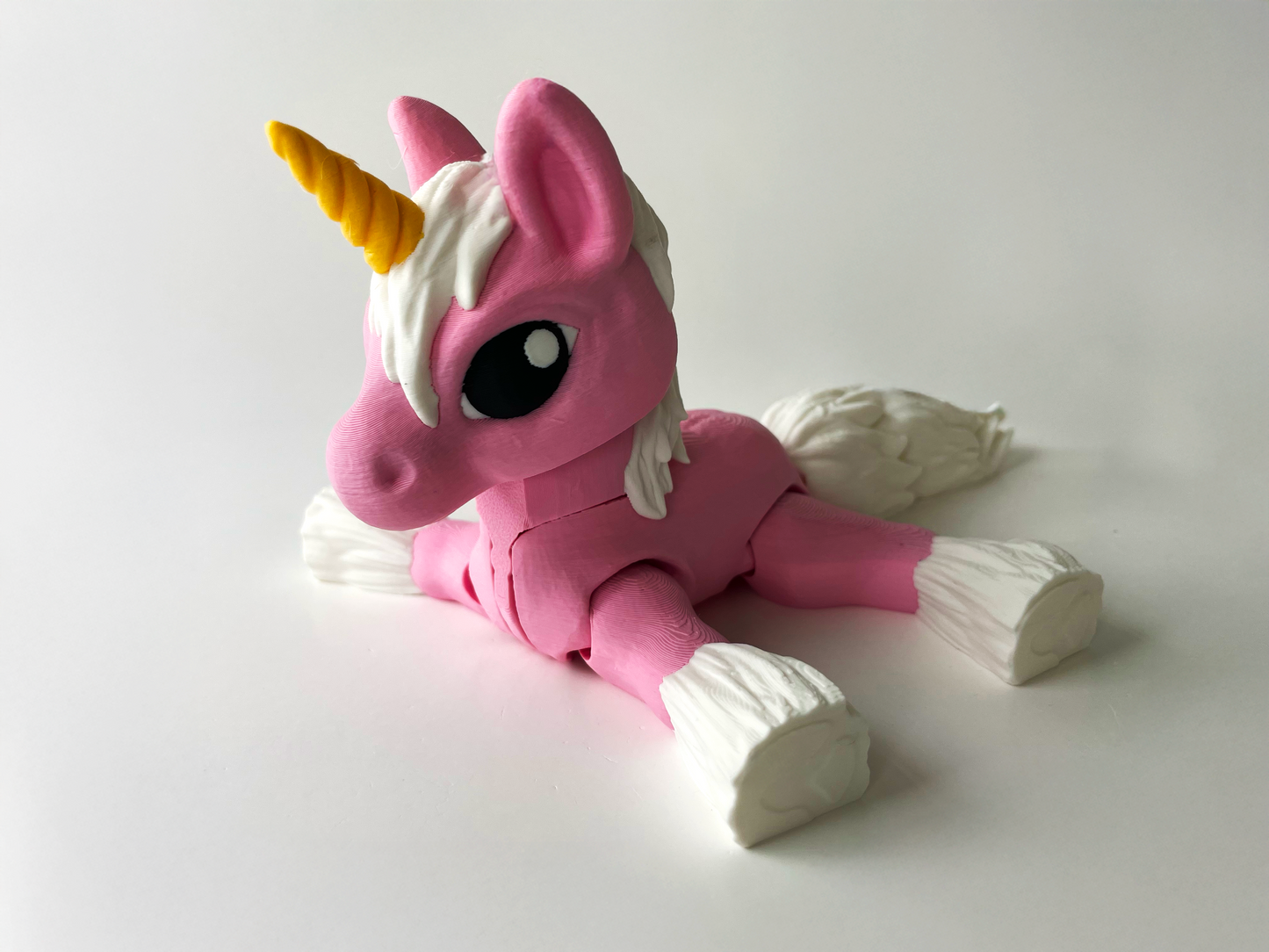Big Pink Posable Unicorn Toy