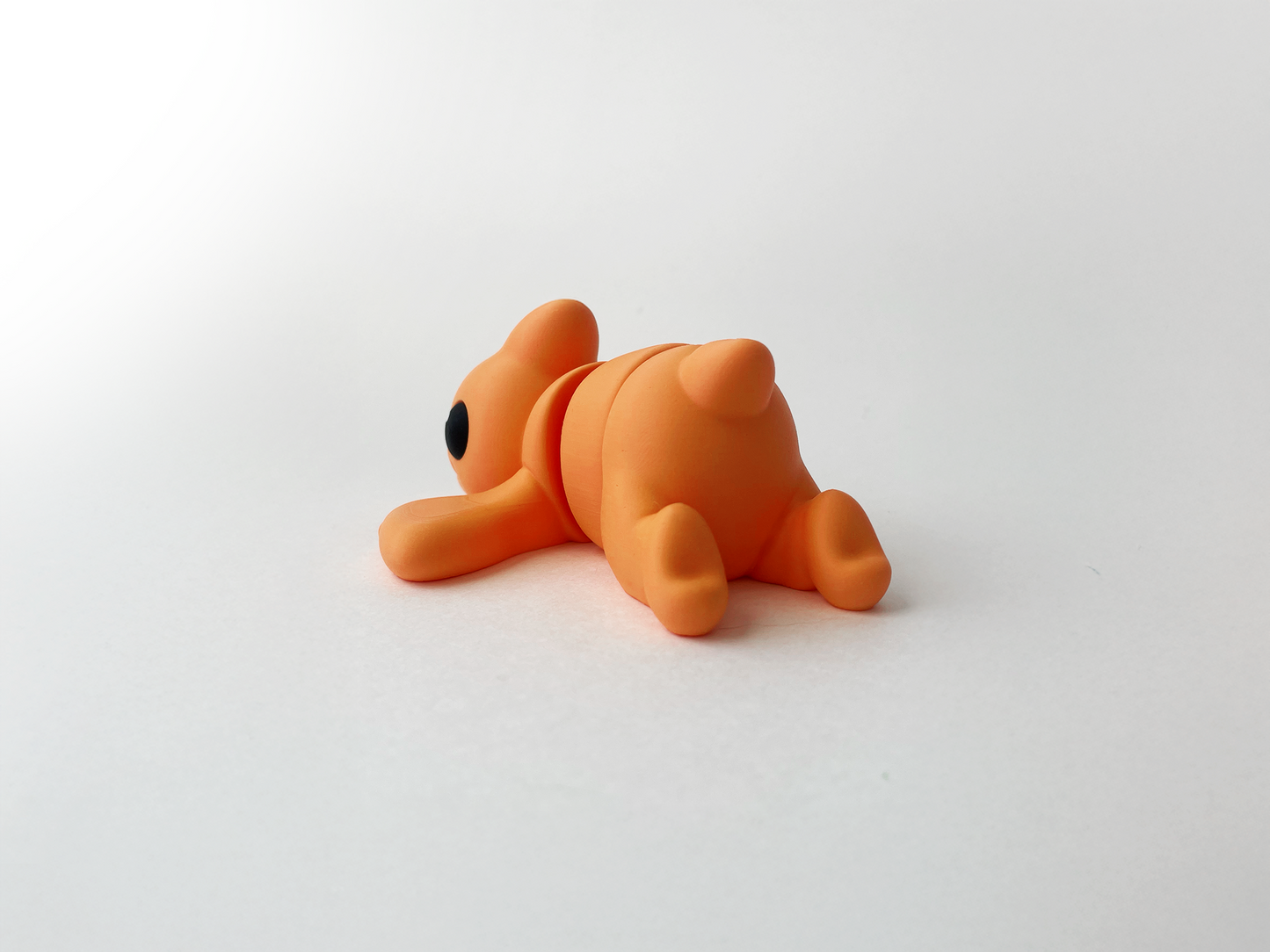 Zou's Large Orange Pterodactyl Fidget Toy- - High-Quality 3D Printed Articulated Pterodactyl for Tabletop Tactile Play