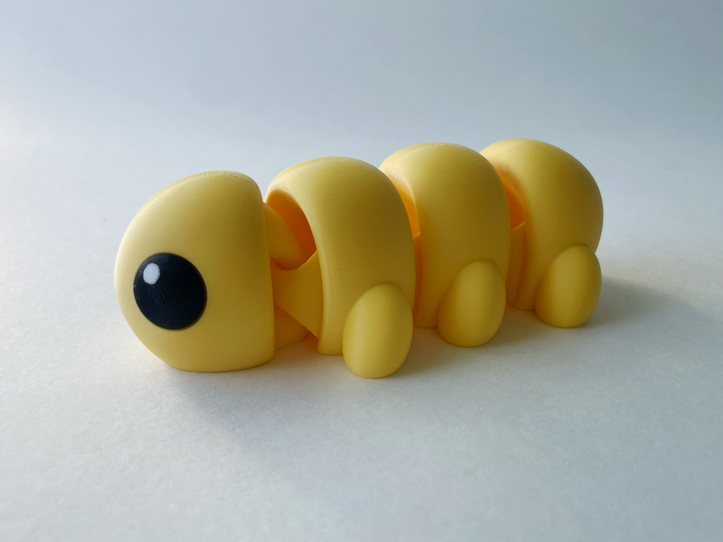 Yellow Caterpillar Premium Toy for Pretend, Tactile, Insect STEM Learning and Play