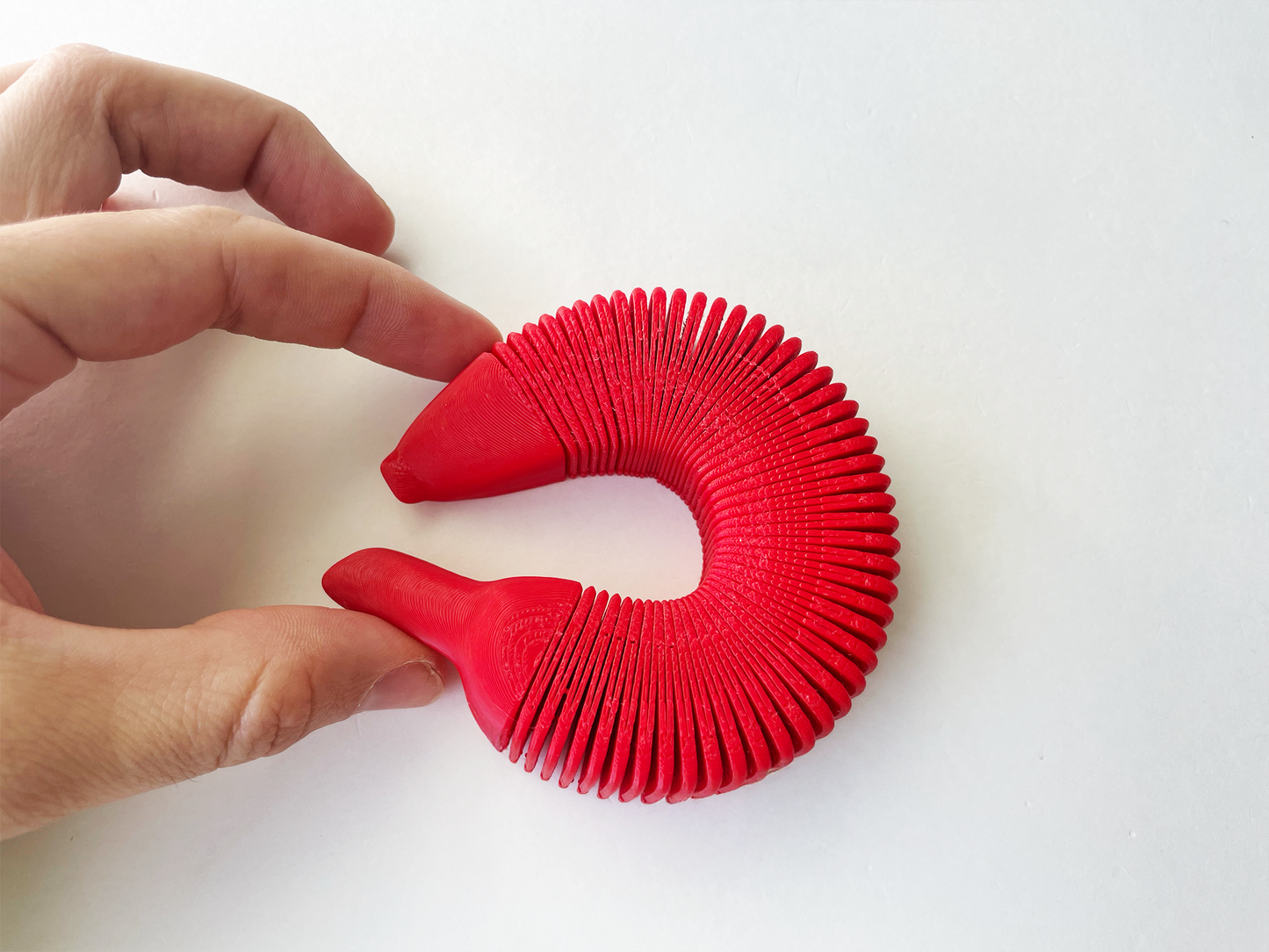 Red Dacca Flexi Banana Fidget Toy for Pretend Tactile STEM Play