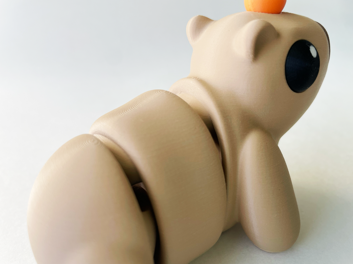 Latte Brown Capybara Fidget Toy for Pretend Play and STEM Learning for Kids