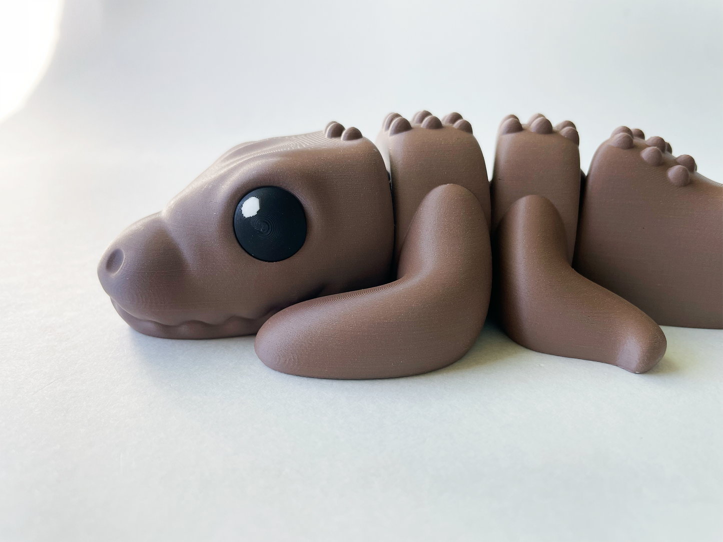 Brown Crocodile Premium Large Toy for Tactile Safari Lovers Pretend Play Toy for STEM Learning Kids