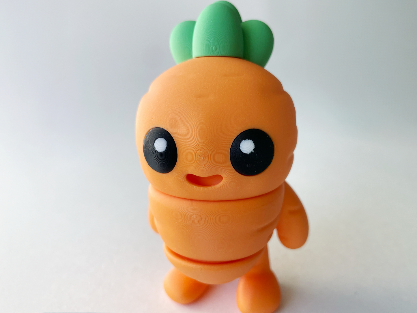 Orange Carrot Guy Premium Toy for Pretend, Tactile, Veggie STEM Learning and Play