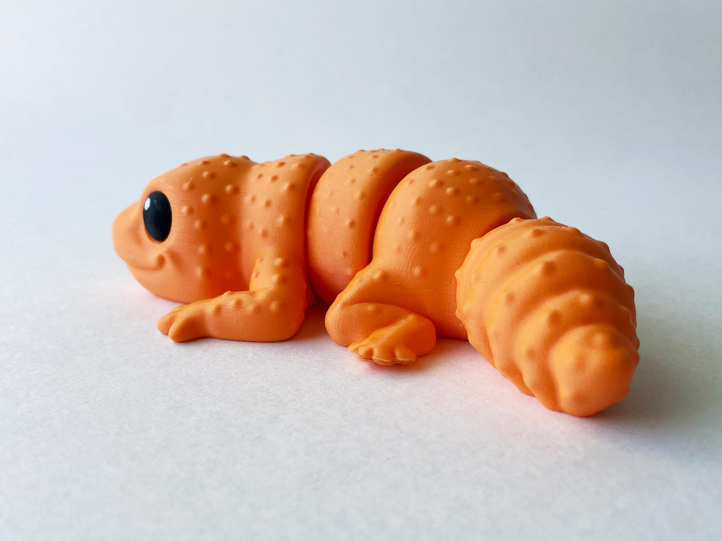 Orange Desert Gecko Fidget Toy for Pretend Play and STEM Learning