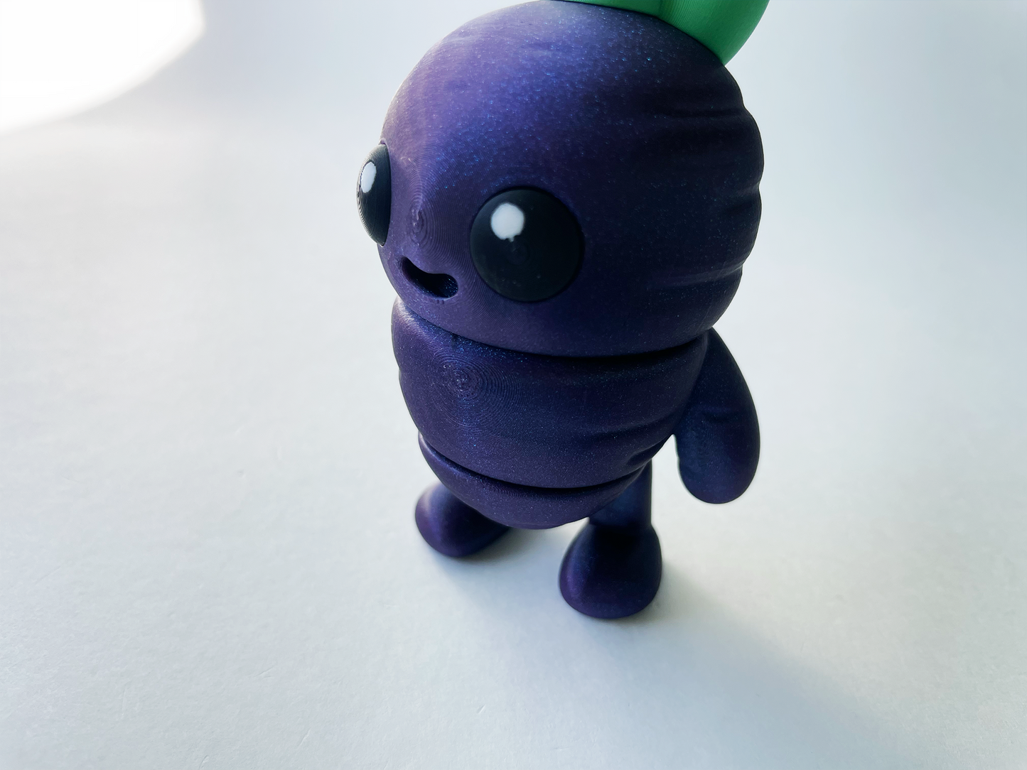 Sparkle Purple Carrot Guy Premium Toy for Pretend, Tactile, Veggie STEM Learning and Play