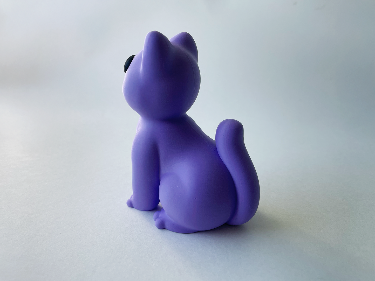 Purple Cat Figurine Desk Toy
