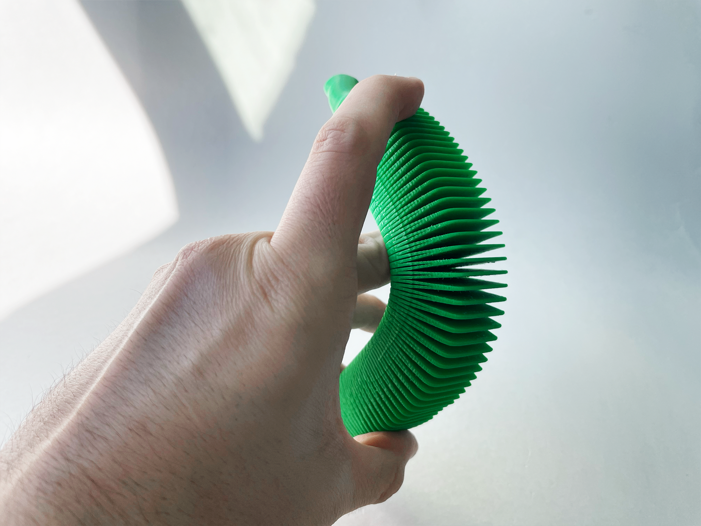 Green Plantain Platano Flexi Banana Fidget Toy for Pretend Tactile STEM Play