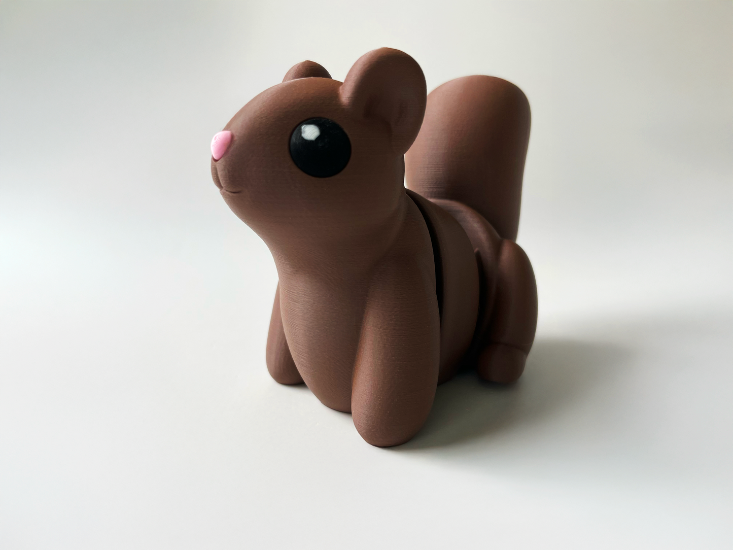 Brown Squirrel Toy: 3D Printed Woodland Animal