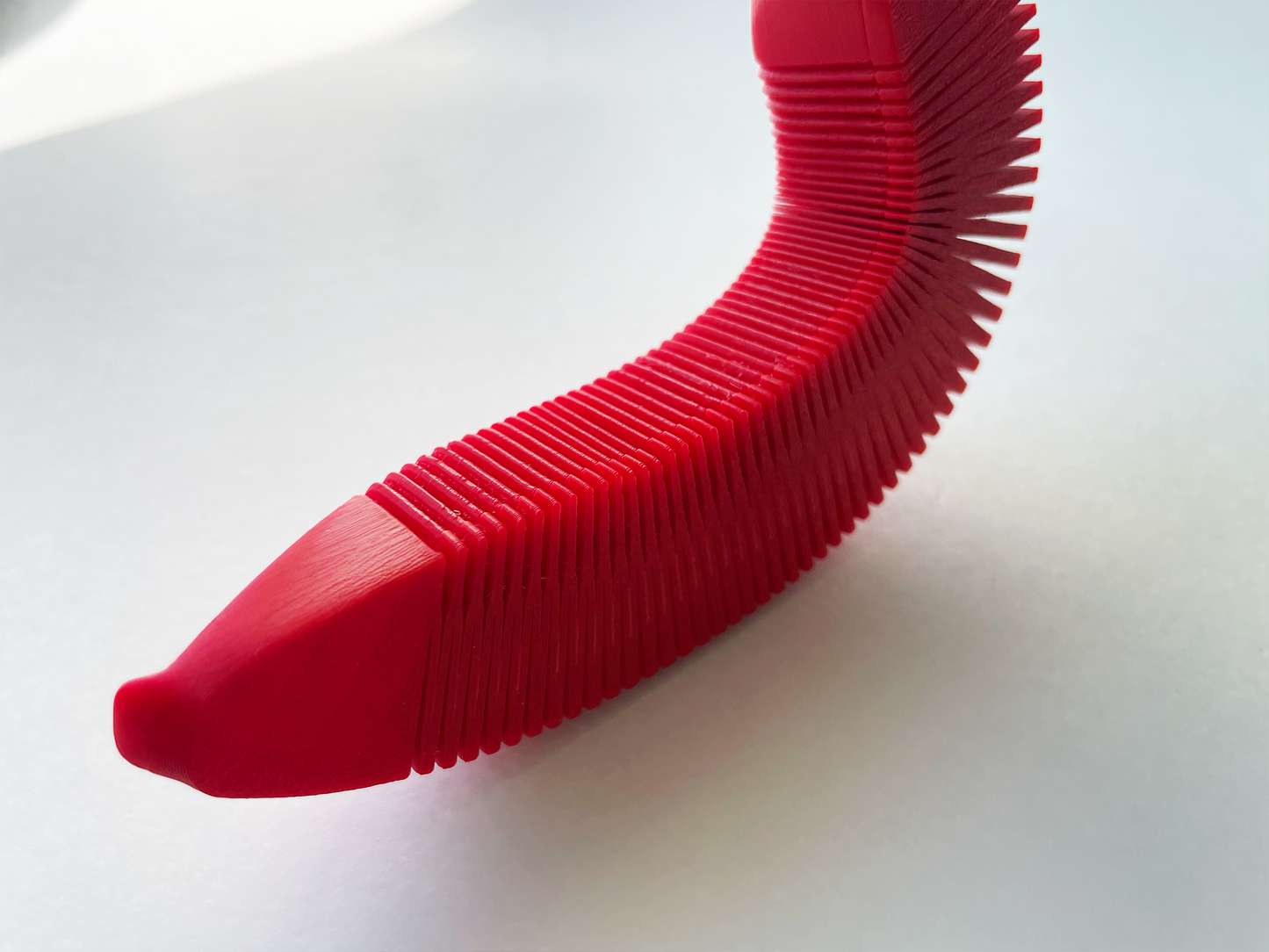 Red Dacca Flexi Banana Fidget Toy for Pretend Tactile STEM Play