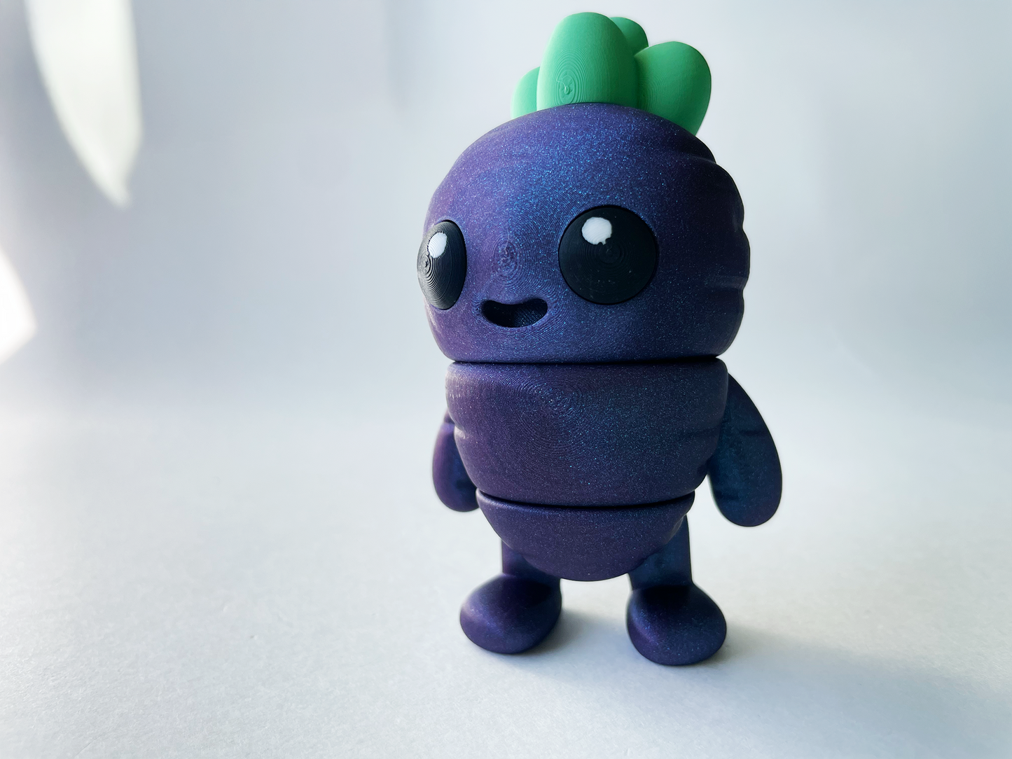 Sparkle Purple Carrot Guy Premium Toy for Pretend, Tactile, Veggie STEM Learning and Play