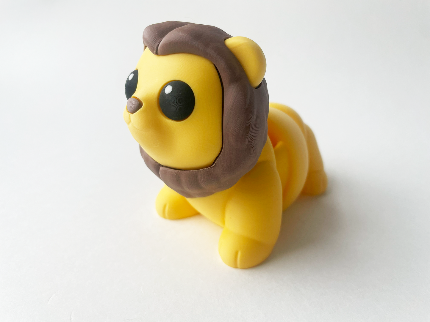 ZOU's Lion Fidget Toy - High-Quality 3D-Printed Articulated Buddy with Tiki-Taka Noise for Indoor and Outdoor Play & Stress Relief