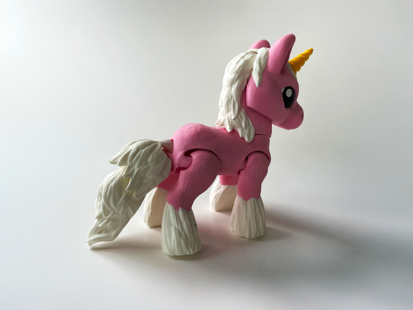 Big Pink Posable Unicorn Toy