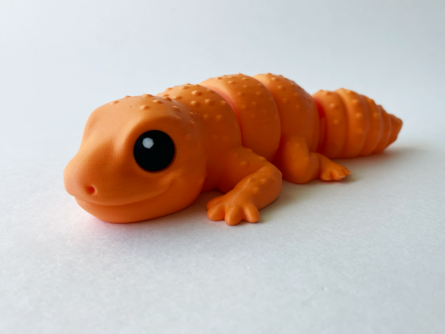 Orange Desert Gecko Fidget Toy for Pretend Play and STEM Learning