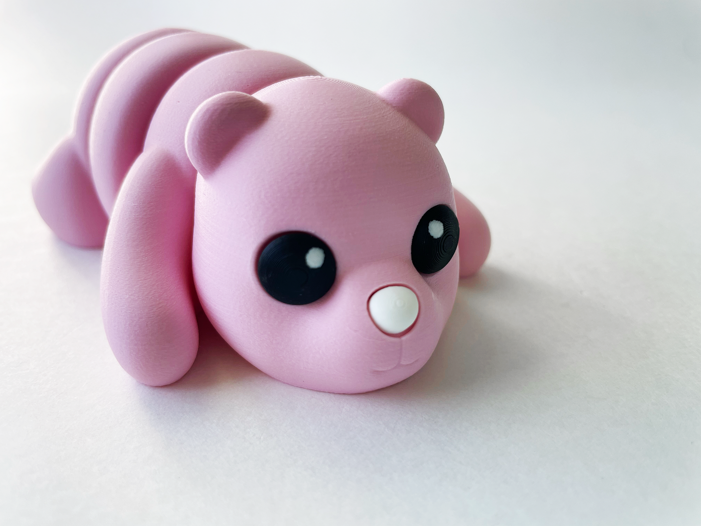 Baby Pink Bear Premium Toy for Pretend Tactile Nature Loving STEM Learning and Play