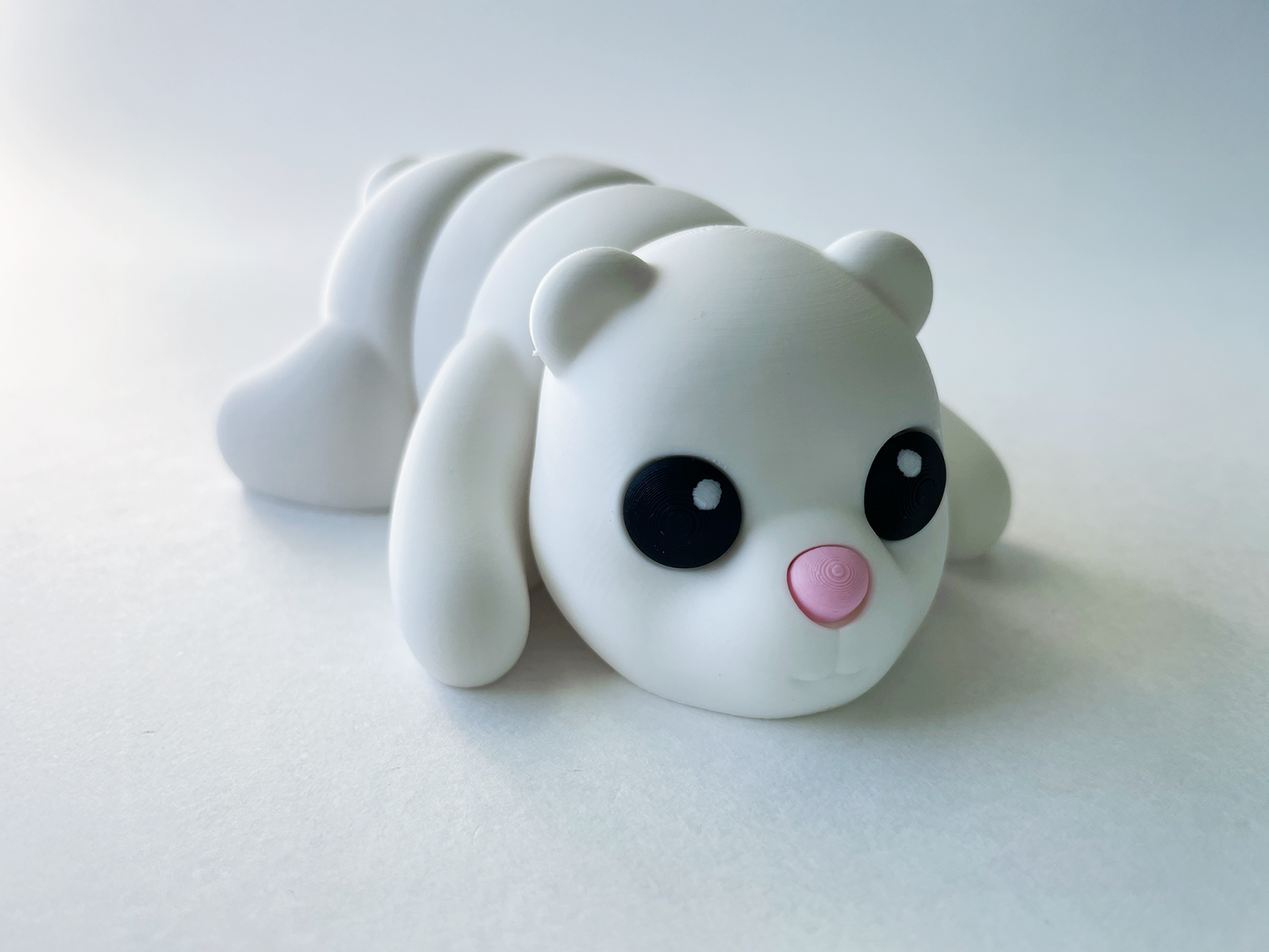 Baby White Bear Premium Toy for Pretend Tactile Nature Loving STEM Learning and Play