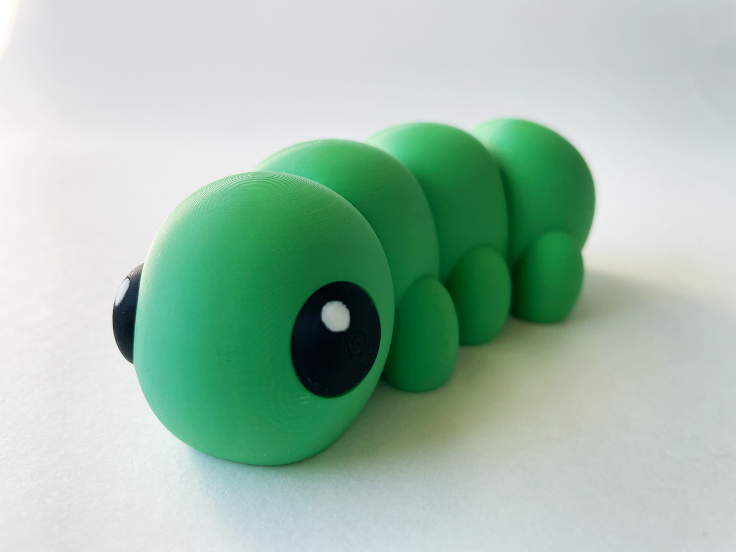 Green Caterpillar Premium Toy for Pretend, Tactile, Insect STEM Learning and Play