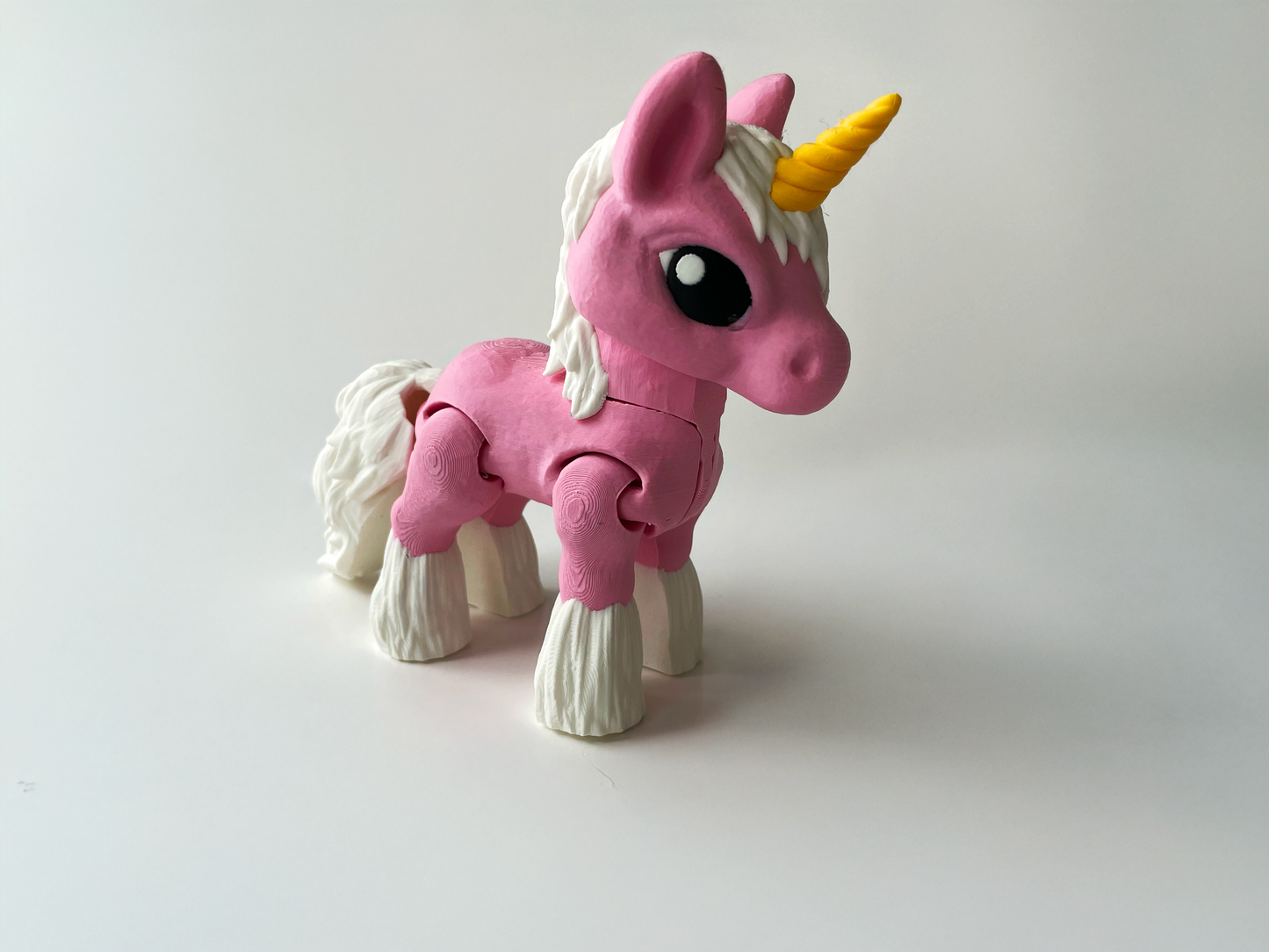 Big Pink Posable Unicorn Toy