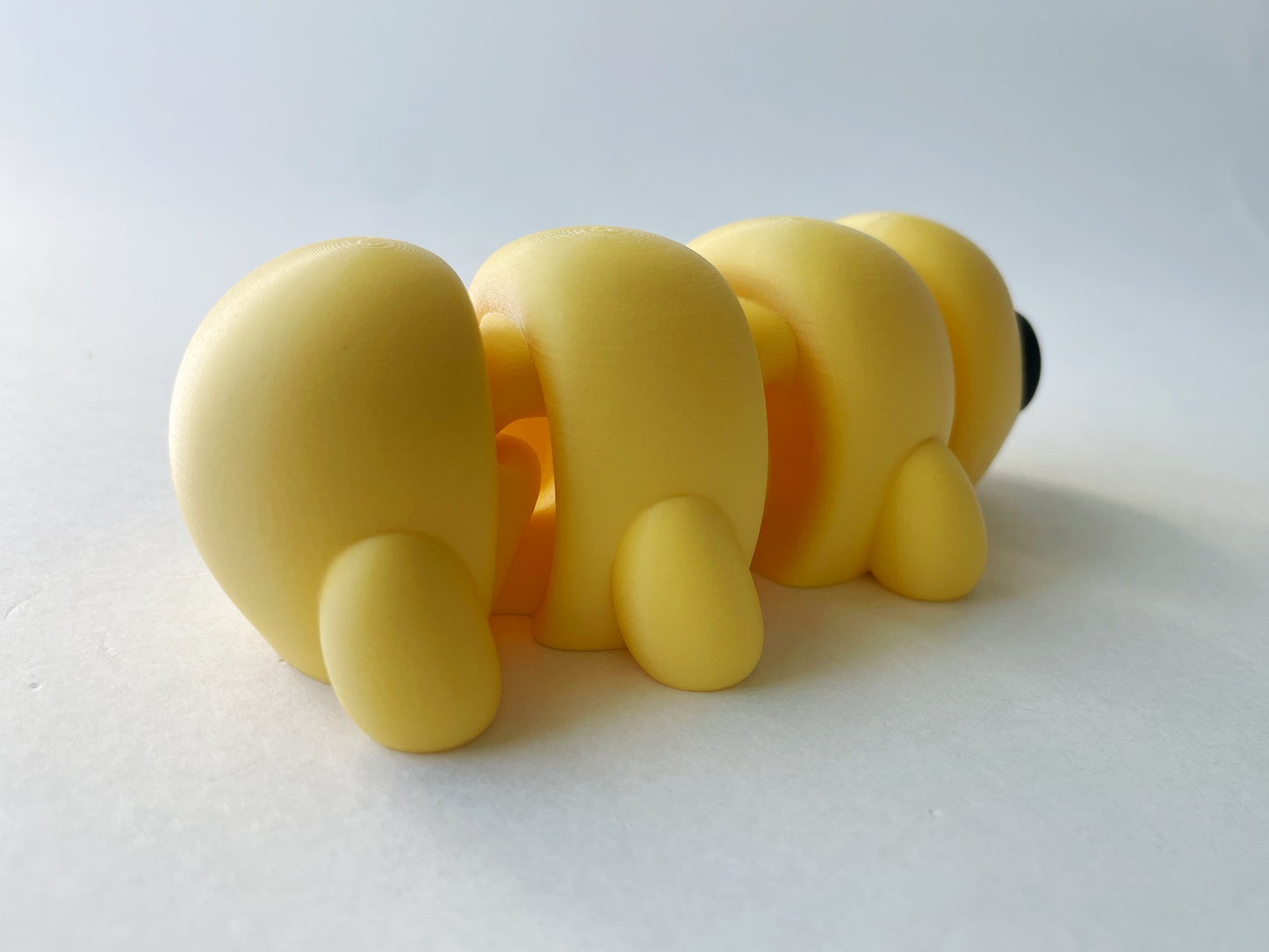 Yellow Caterpillar Premium Toy for Pretend, Tactile, Insect STEM Learning and Play