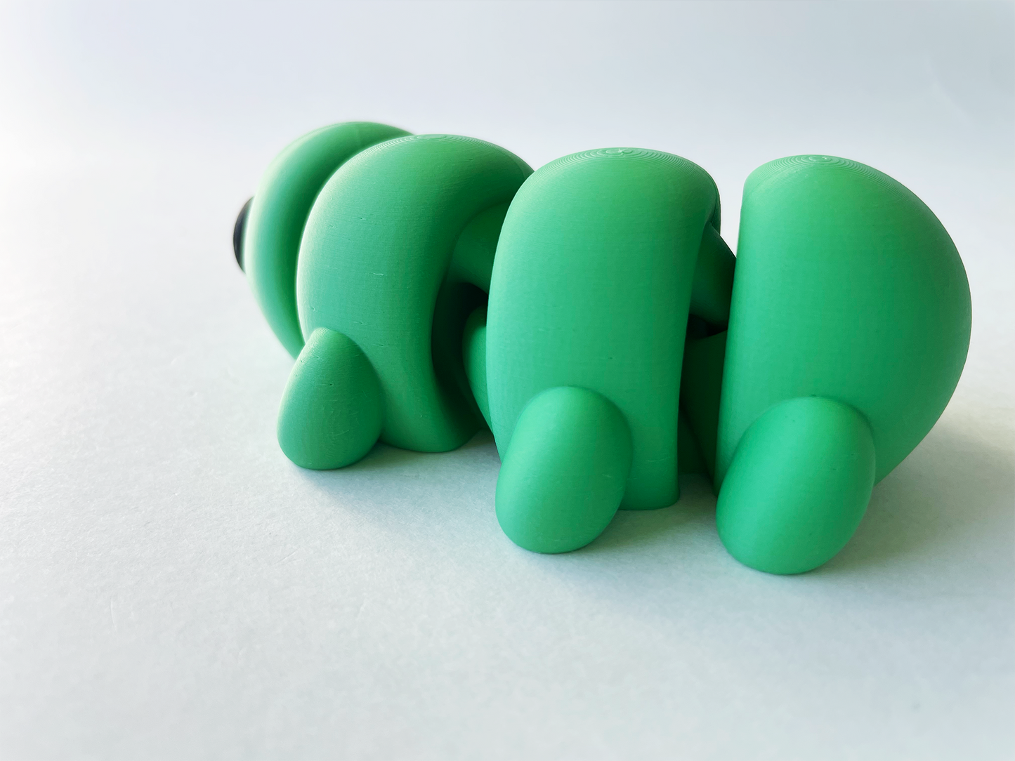 Green Caterpillar Premium Toy for Pretend, Tactile, Insect STEM Learning and Play