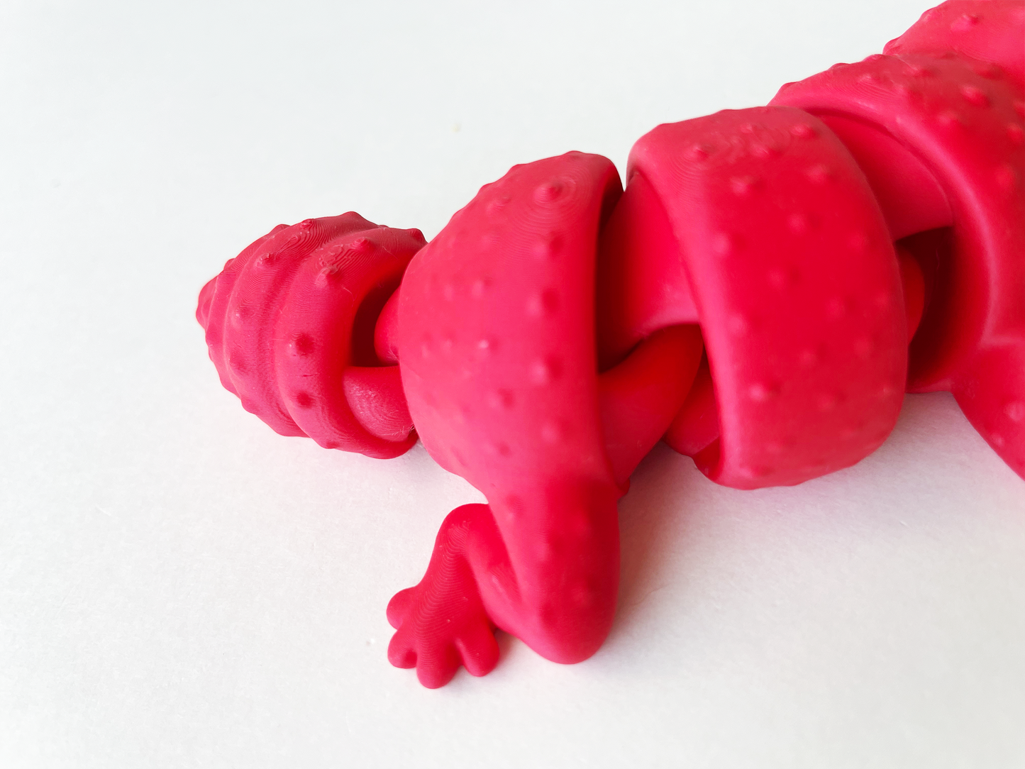 Red Desert Gecko Fidget Toy for Pretend Play and STEM Learning