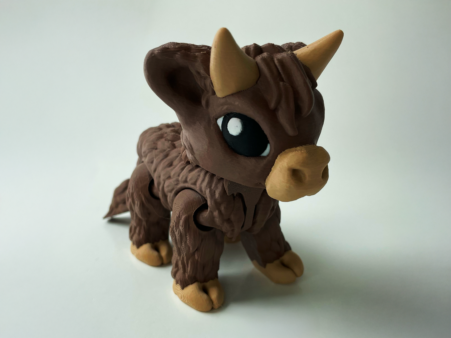 Daisy, the Brown Posable Mountain Cow