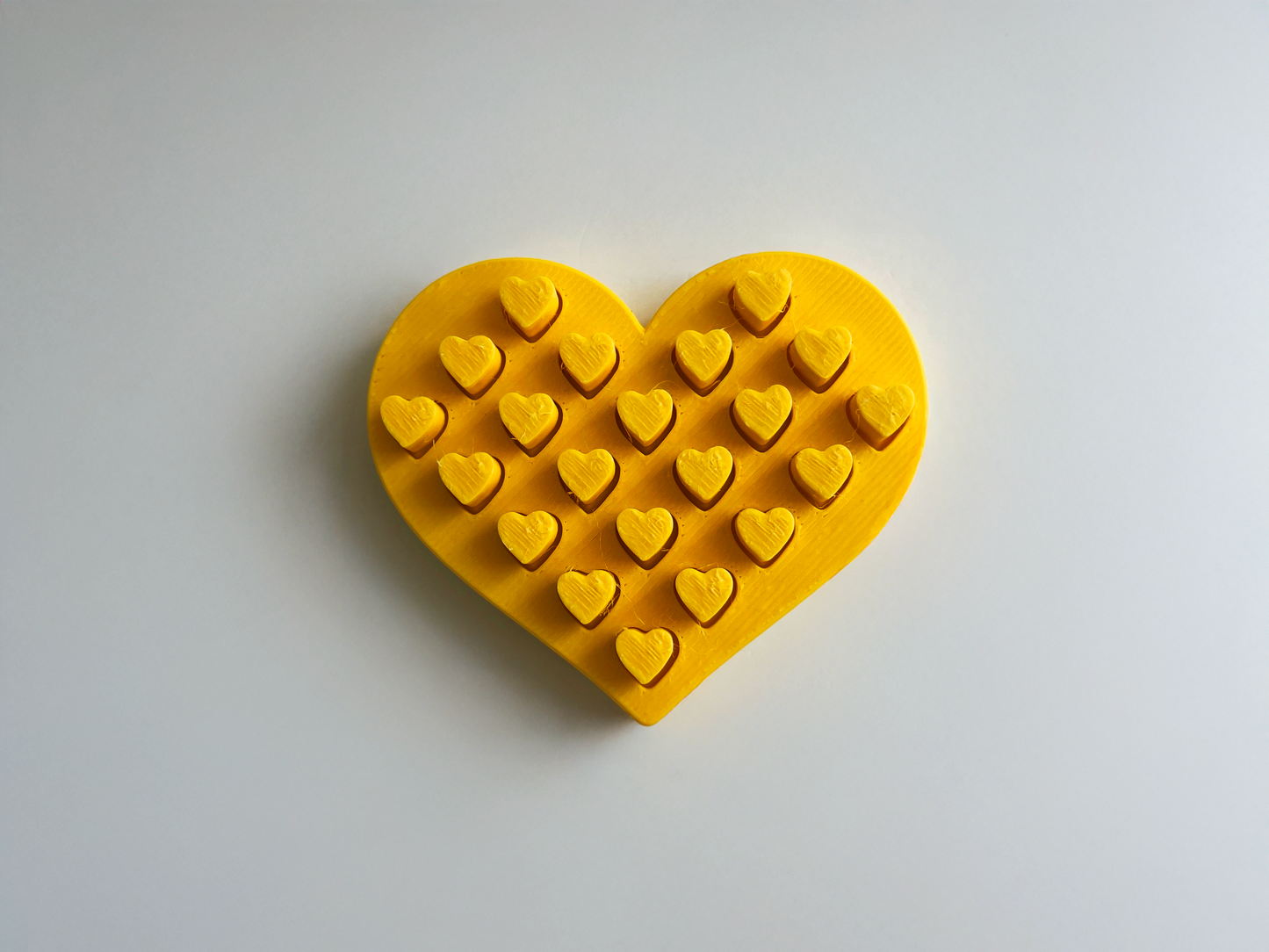 Mom’s Tactile Yellow Heart Fidget Toy for Pretend Loving Play