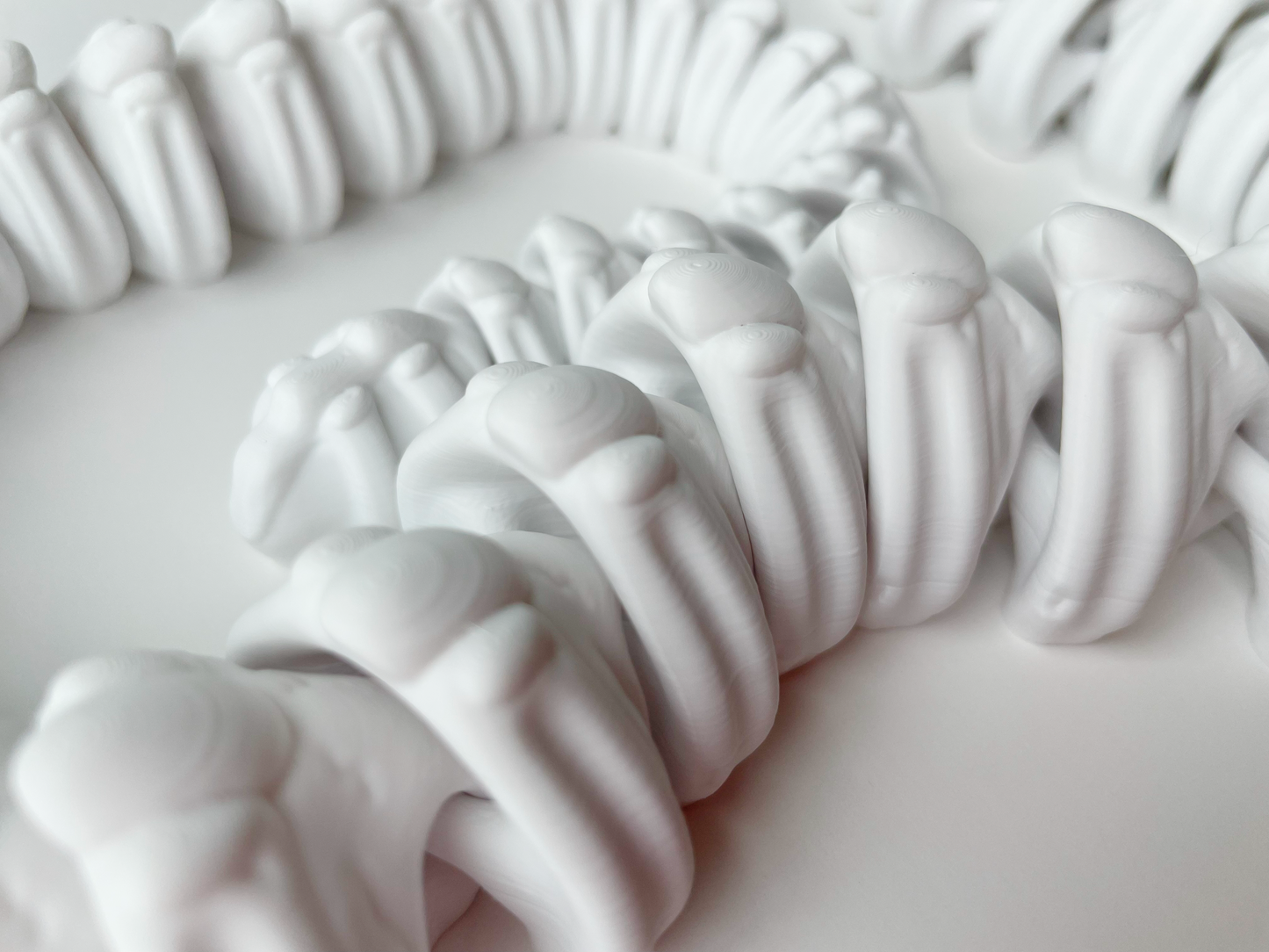Halloween Bone White Skeleton Snake Toy