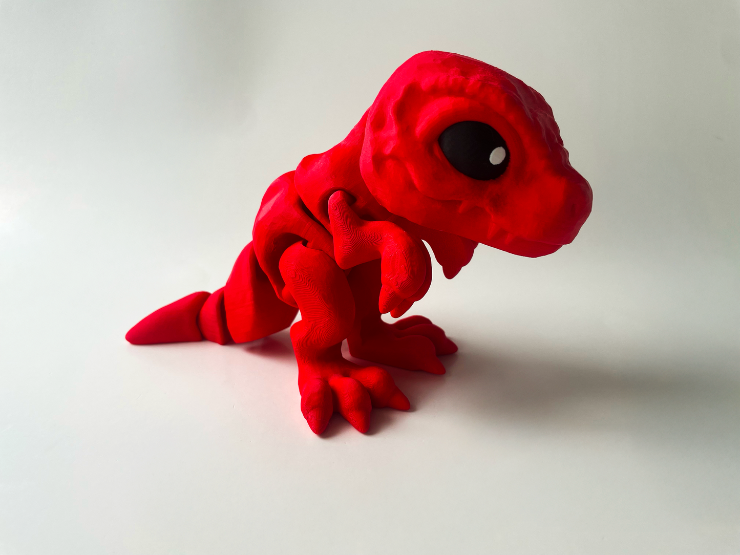 Big Red T-Rex: Posable 3D Printed Dinosaur by Cinderwing3D