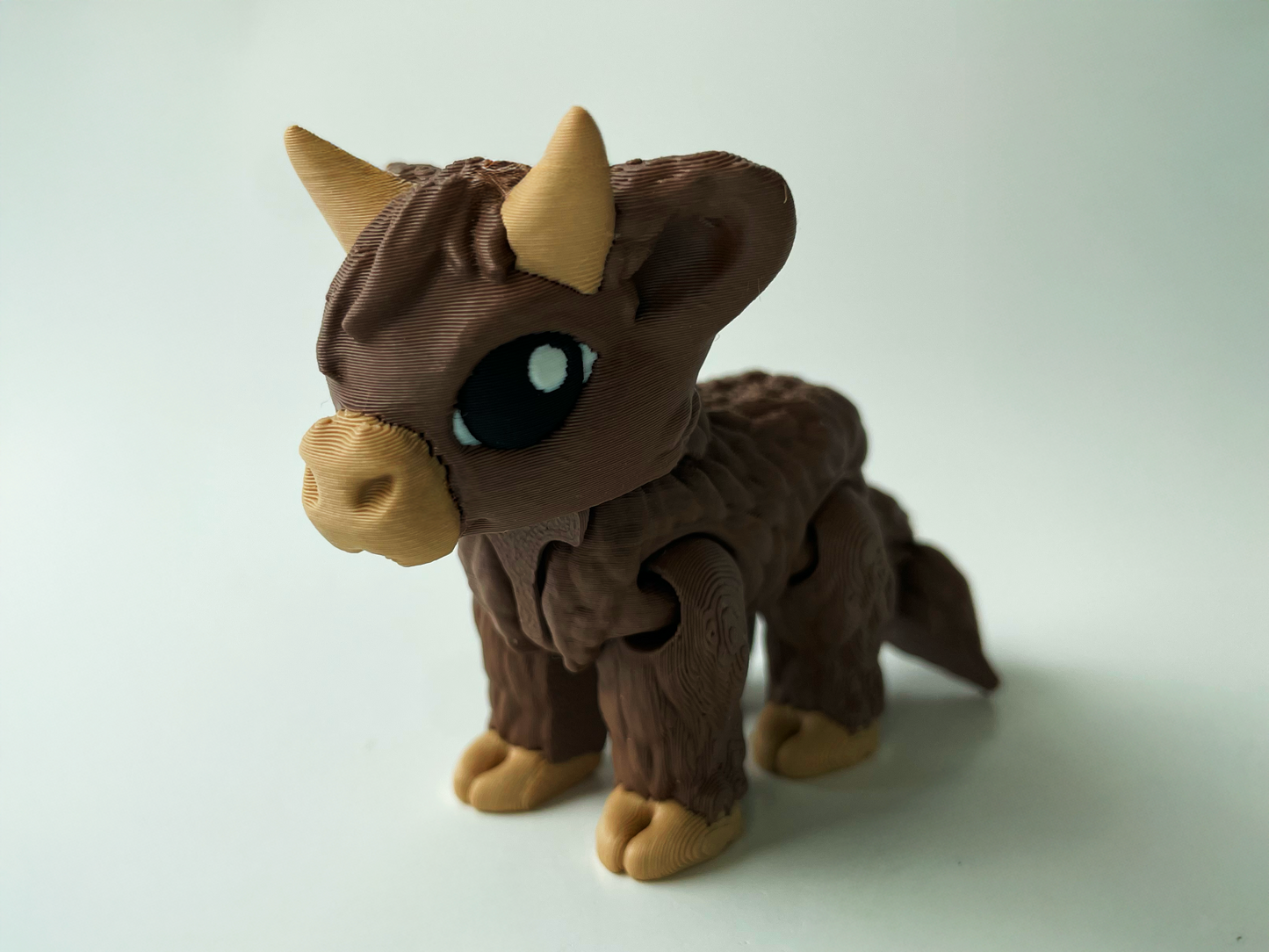 Daisy, the Brown Posable Mountain Cow