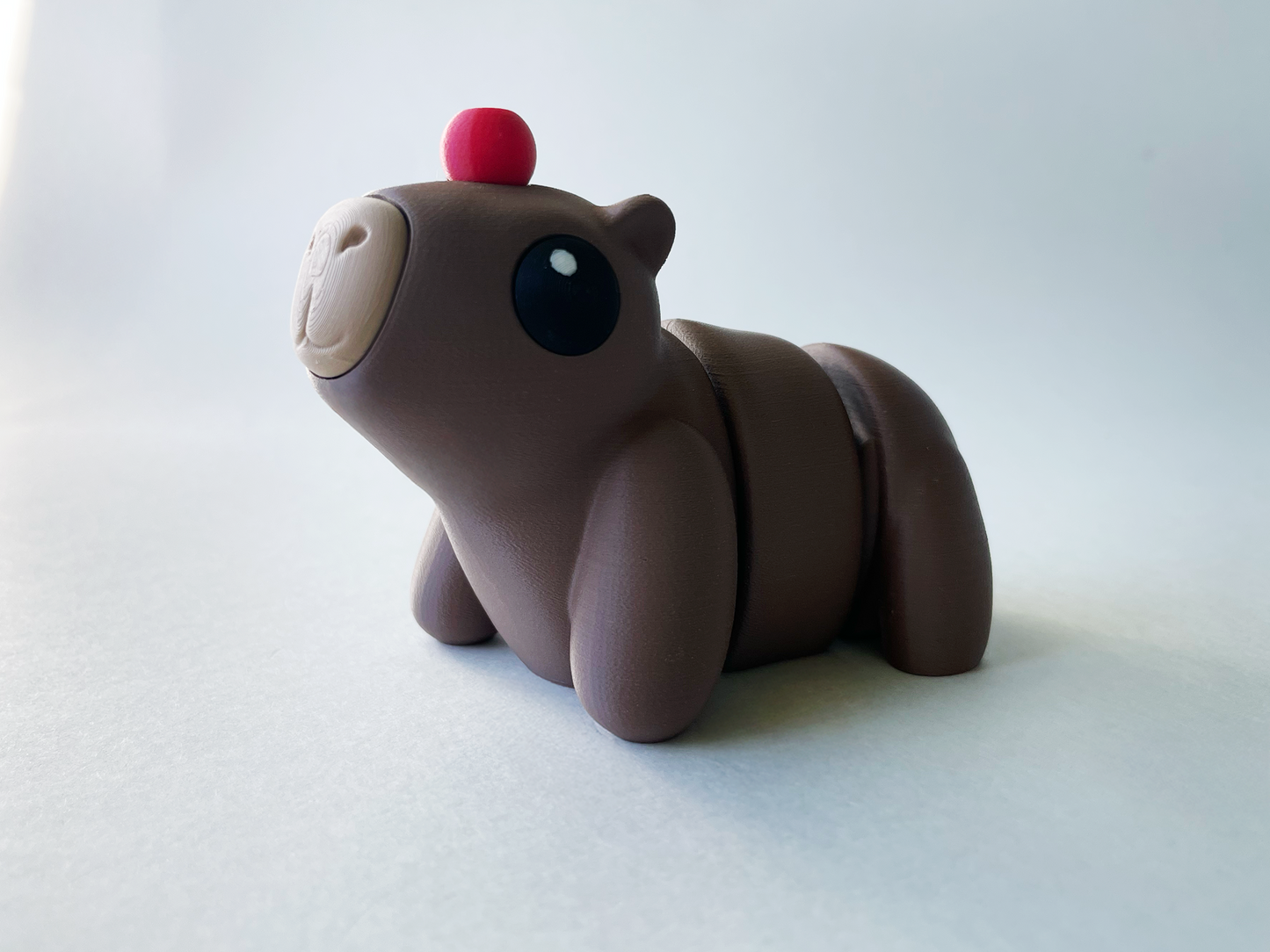 Chocolate Brown Capybara Fidget Toy for Pretend Play and STEM Learning for Kids