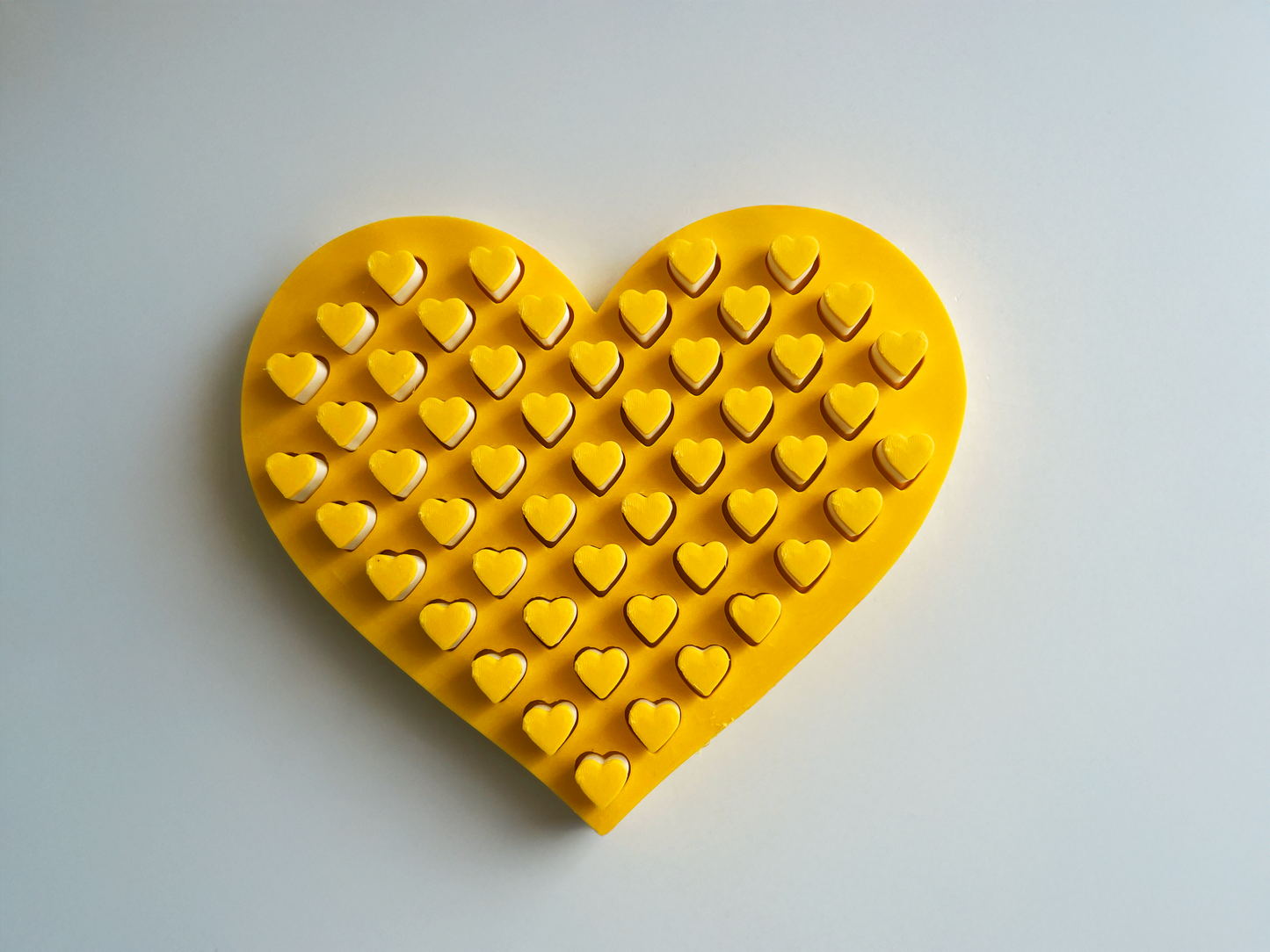 Mom’s Tactile Yellow Heart Fidget Toy for Pretend Loving Play
