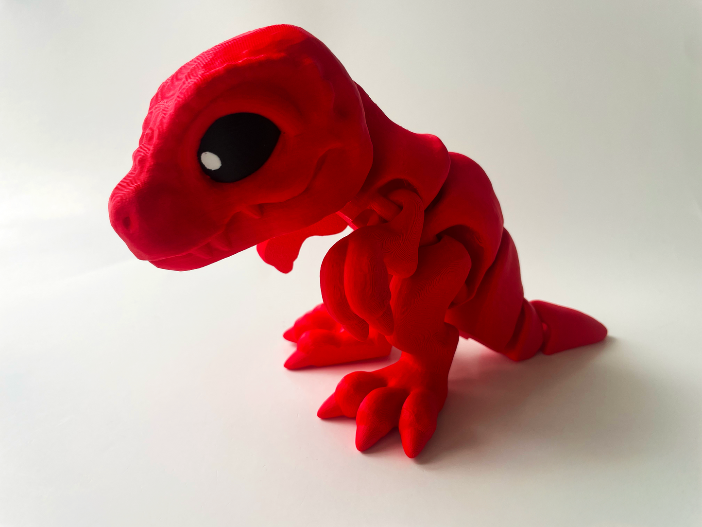 Big Red T-Rex: Posable 3D Printed Dinosaur by Cinderwing3D