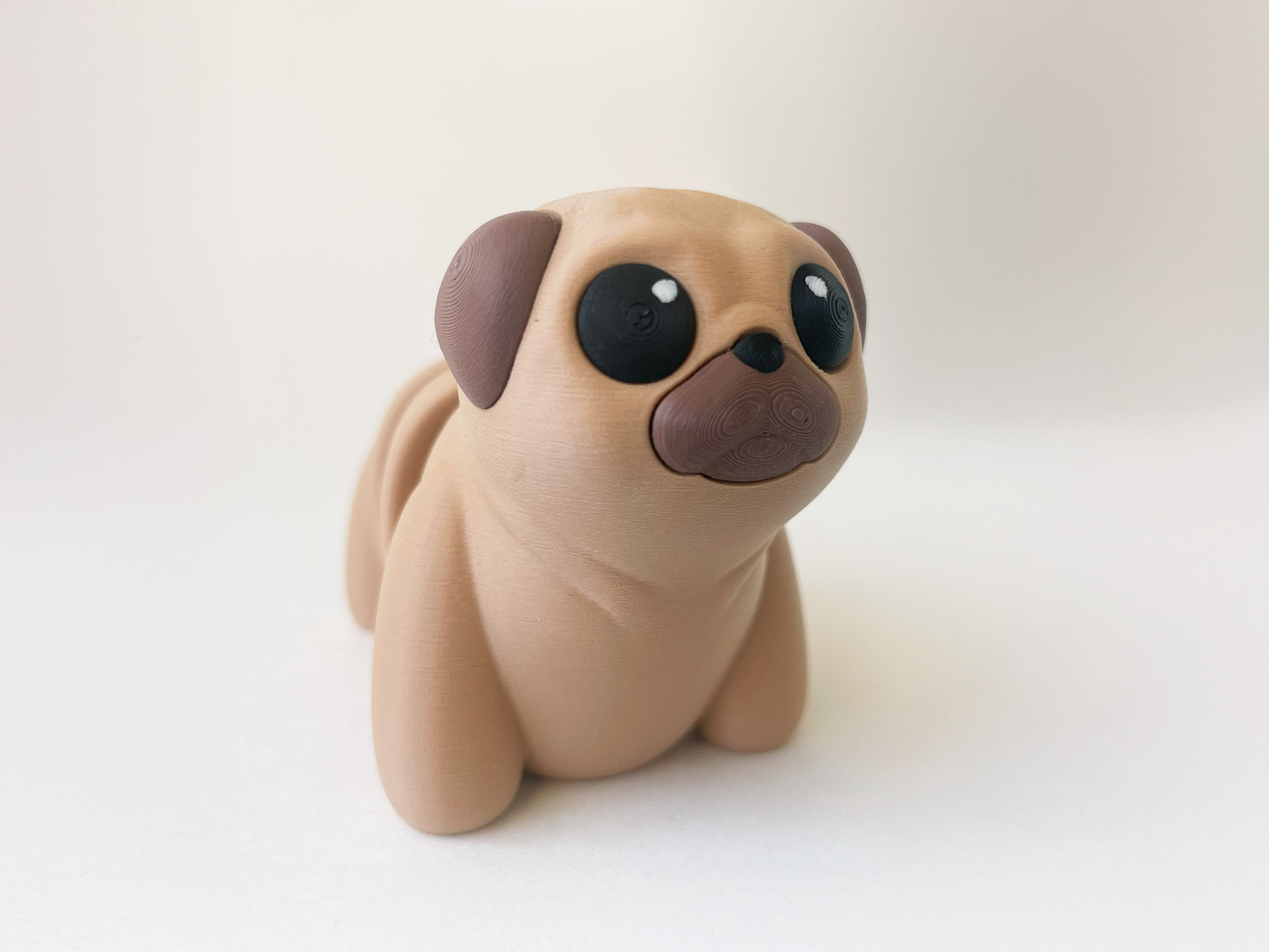 ZOU's Pug Dog Fidget Toy - High-Quality 3D-Printed Articulated Buddy with Tiki-Taka Noise for Indoor and Outdoor Play & Stress Relief
