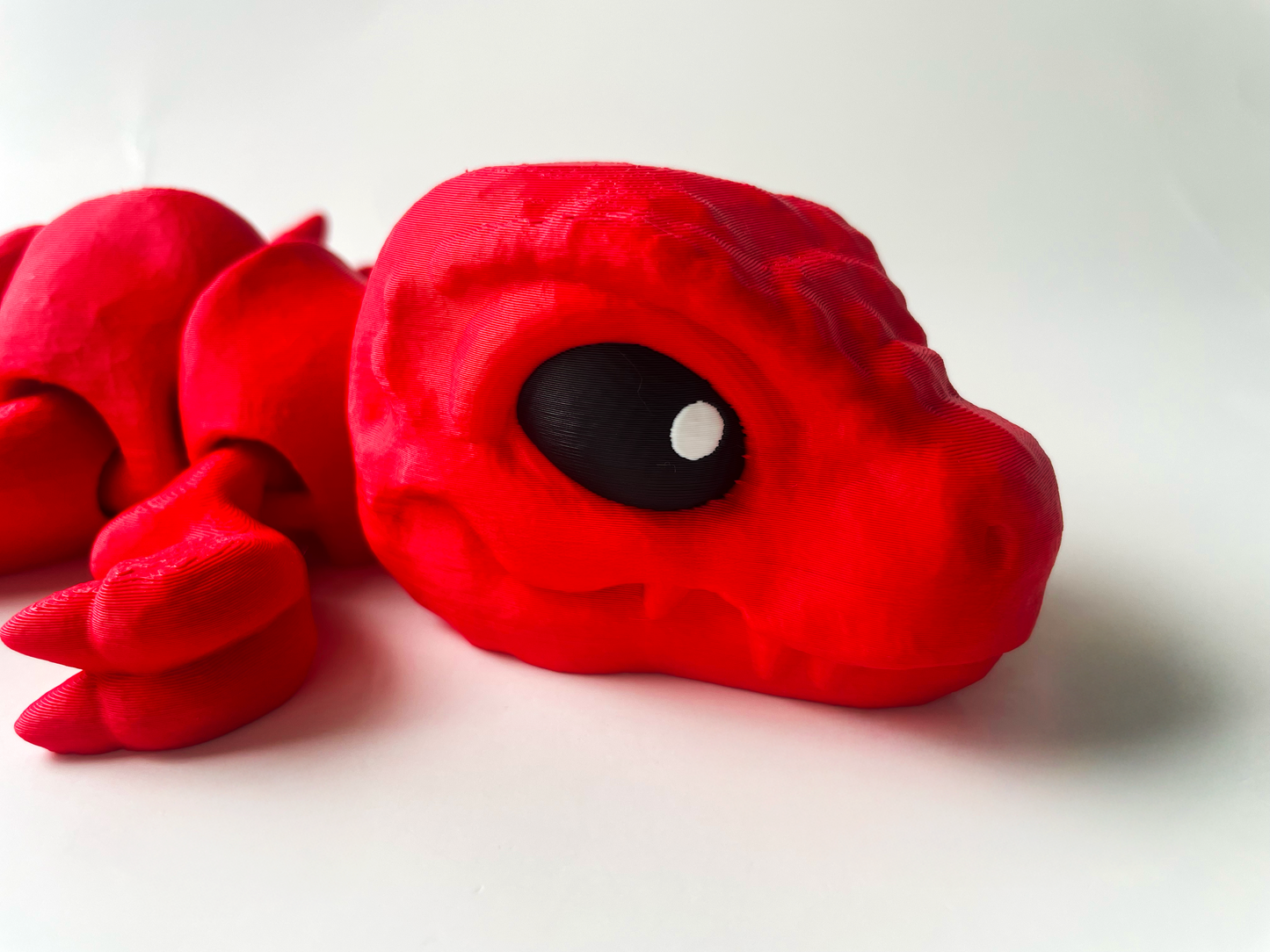 Big Red T-Rex: Posable 3D Printed Dinosaur by Cinderwing3D